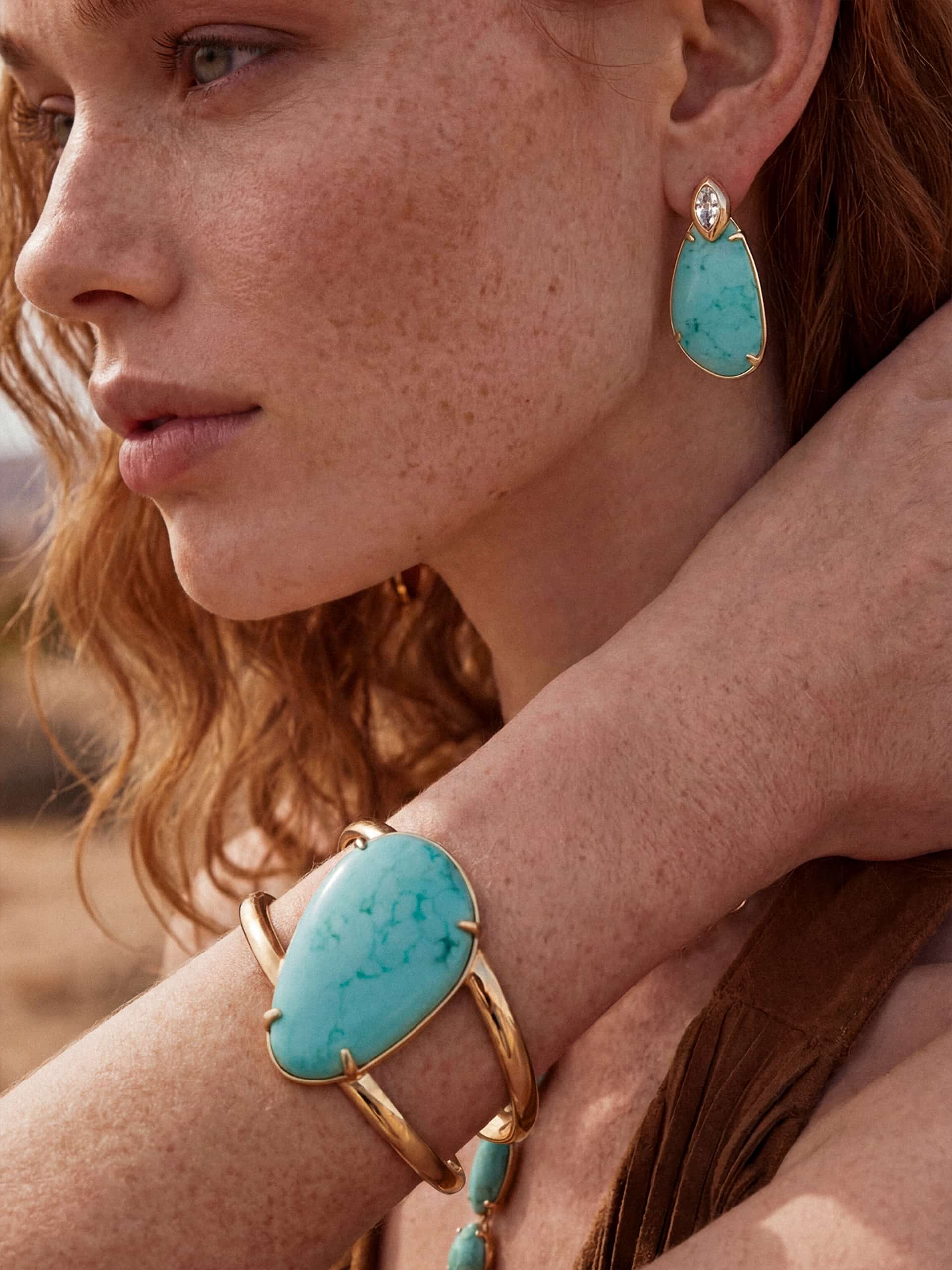 Desert Tide Cuff in Turquoise - Image 3