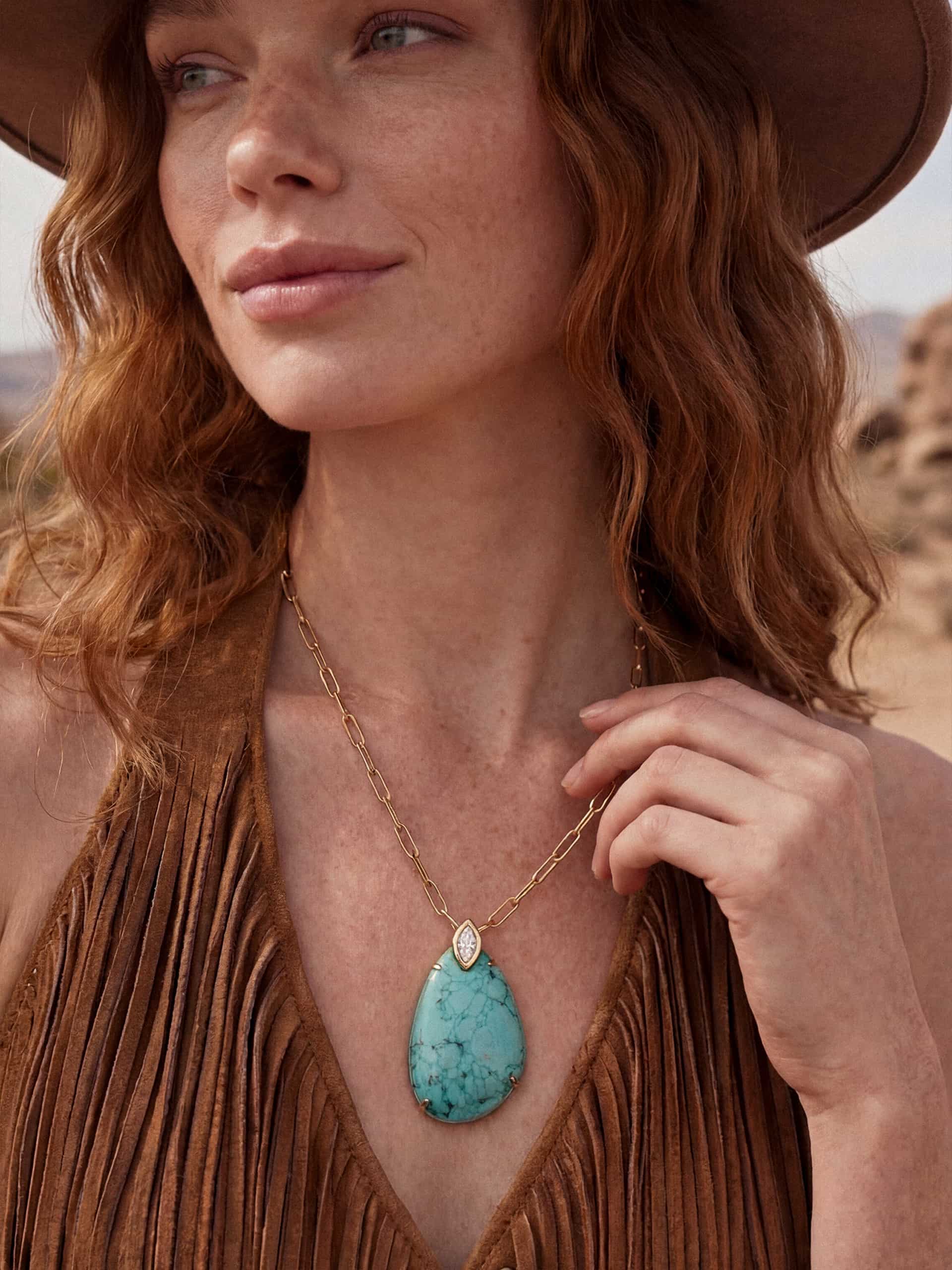 Majestic Stone Pendant Necklace - Image 2