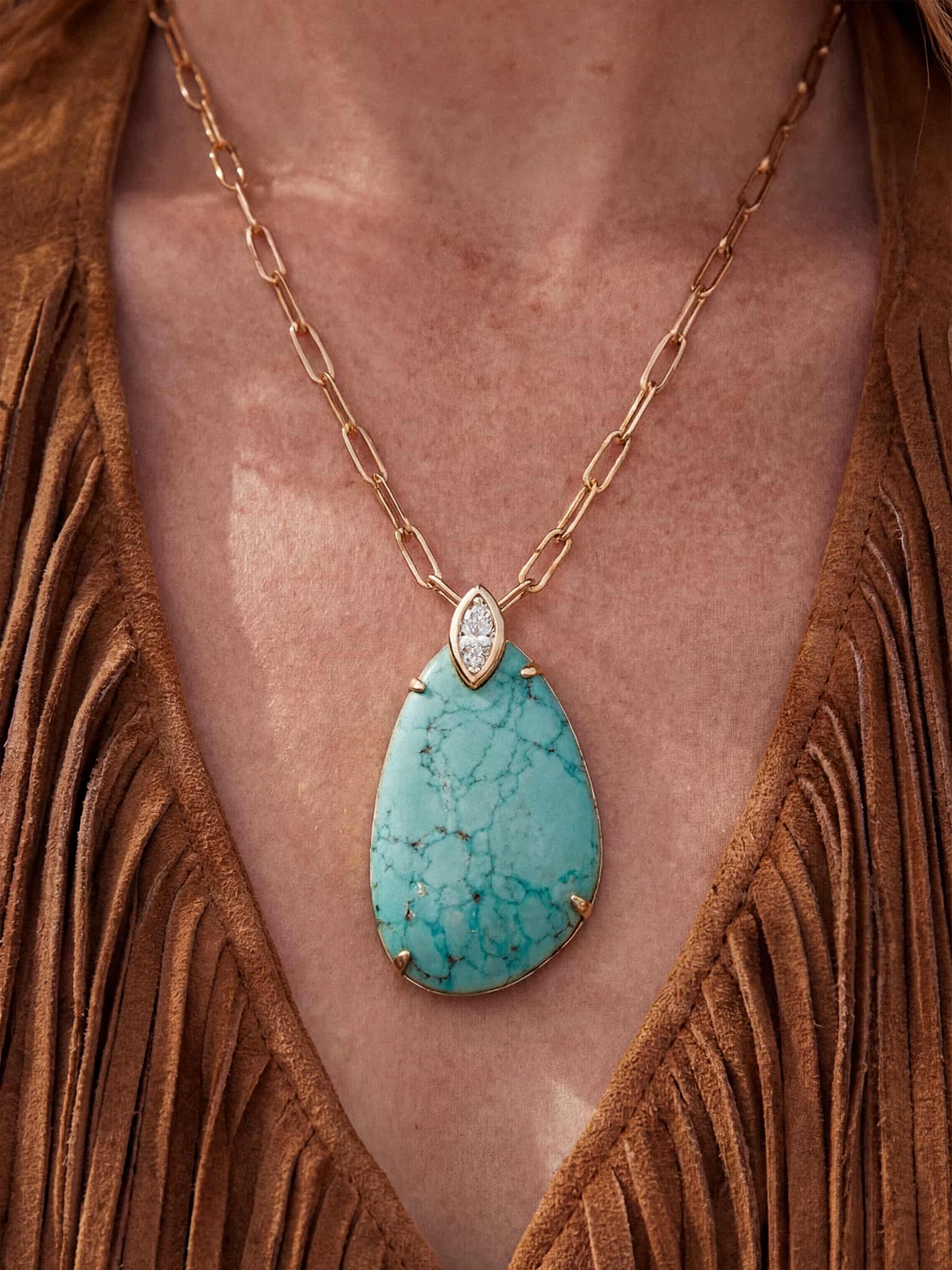 Majestic Stone Pendant Necklace - Image 3
