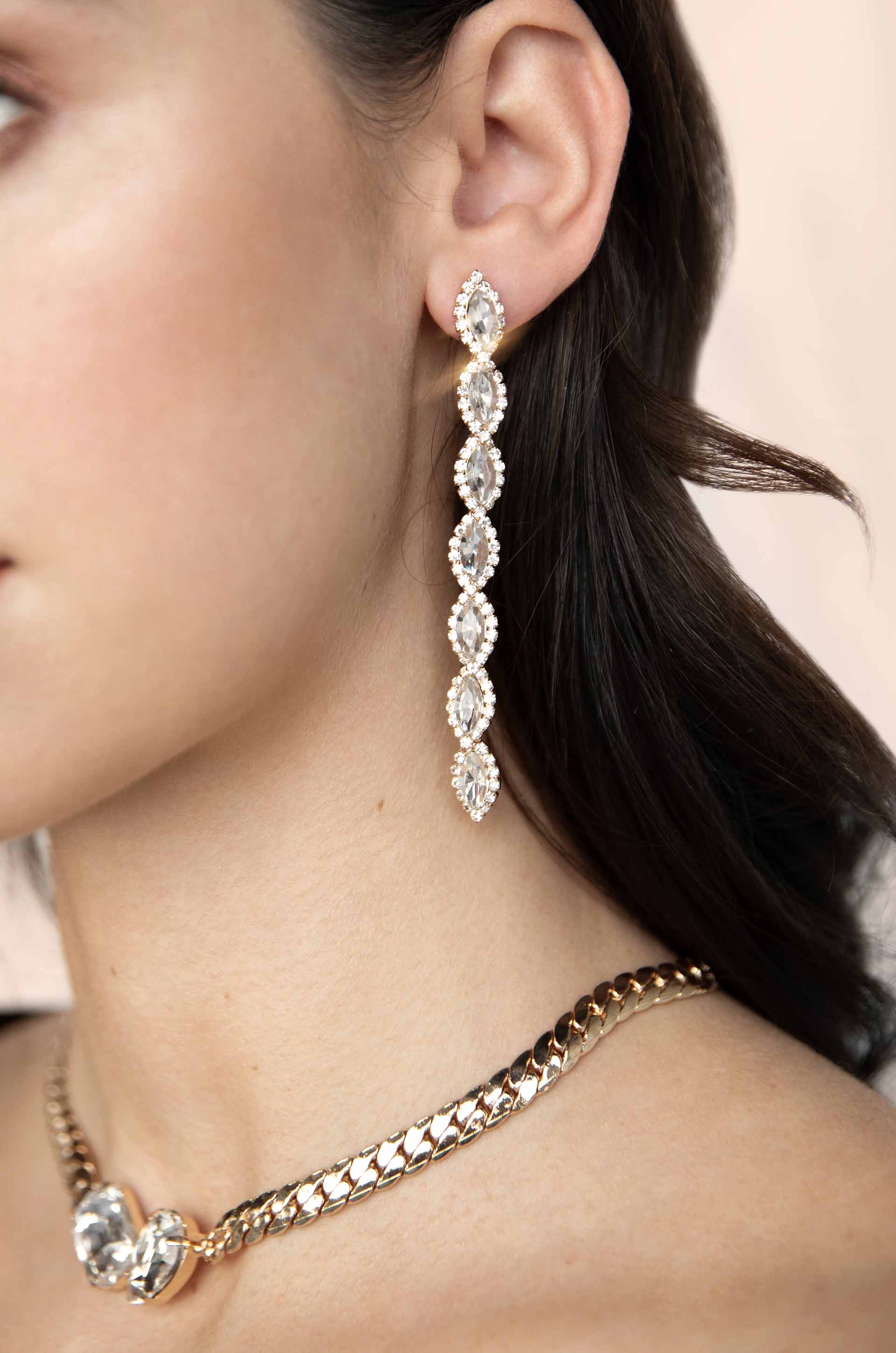 Crystal Occasion Dangle Earrings - Image 2