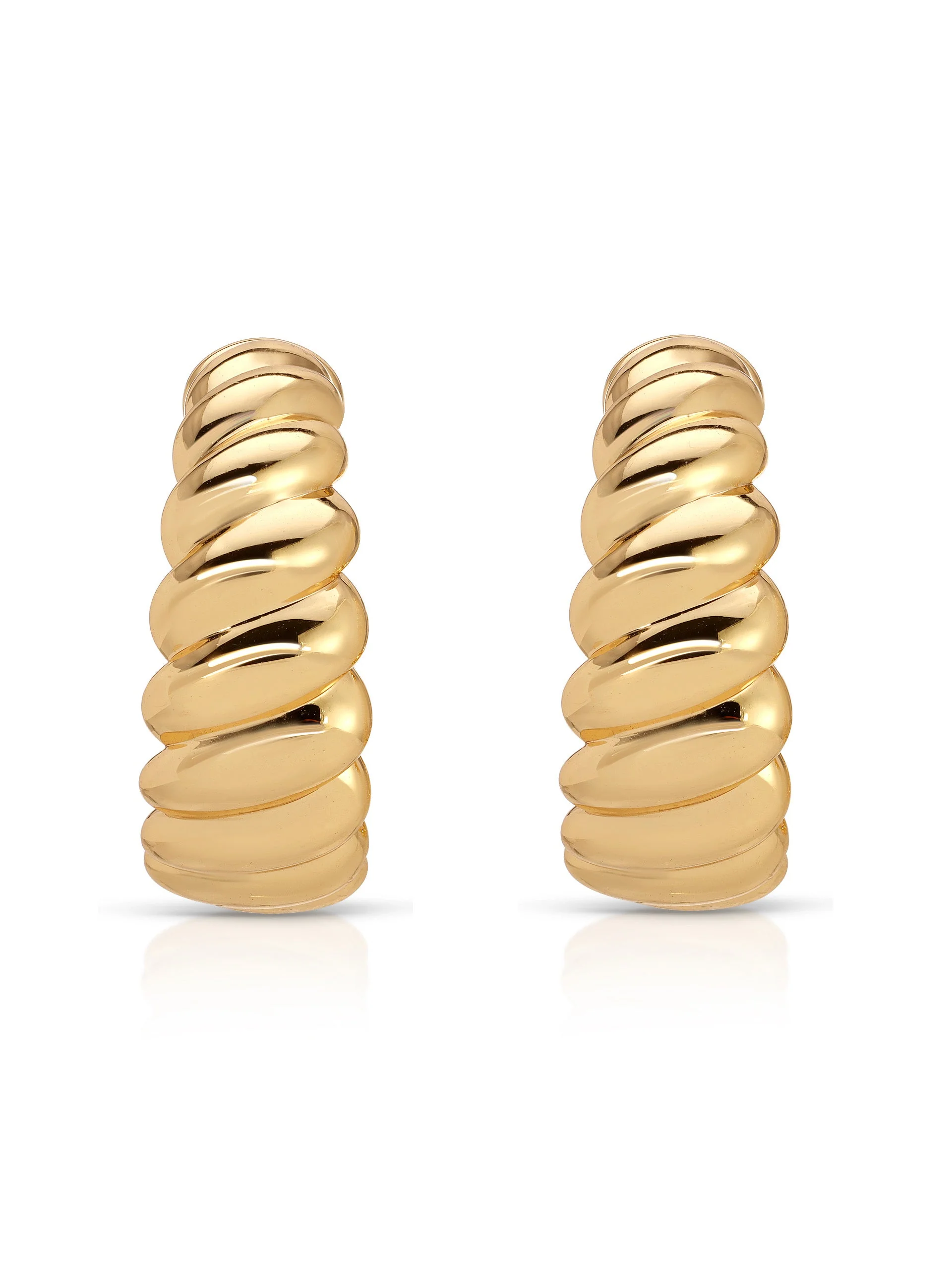Modern Ribbed Hoops - Image 3