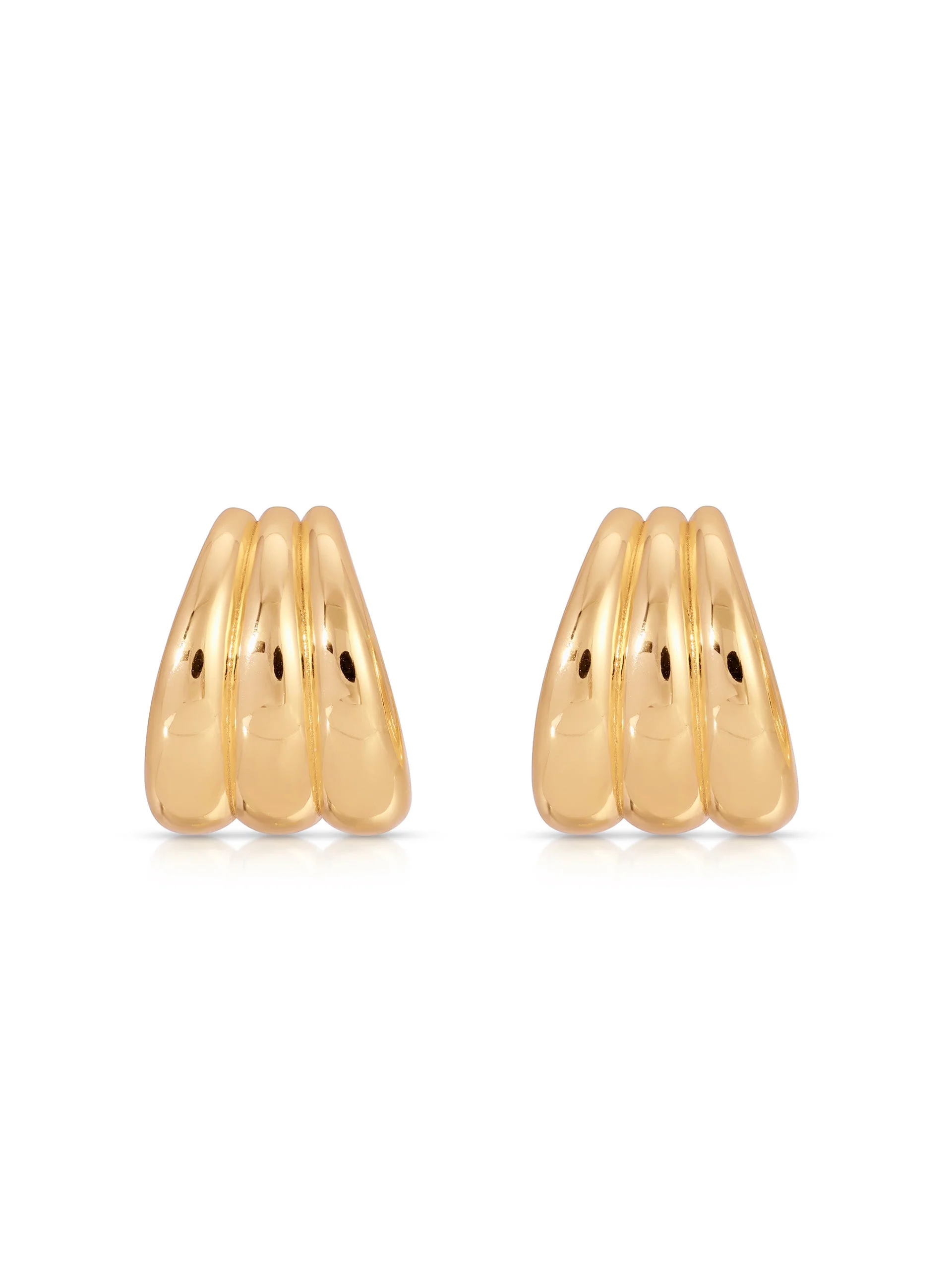 Triple Ribbed Hoops - Image 3