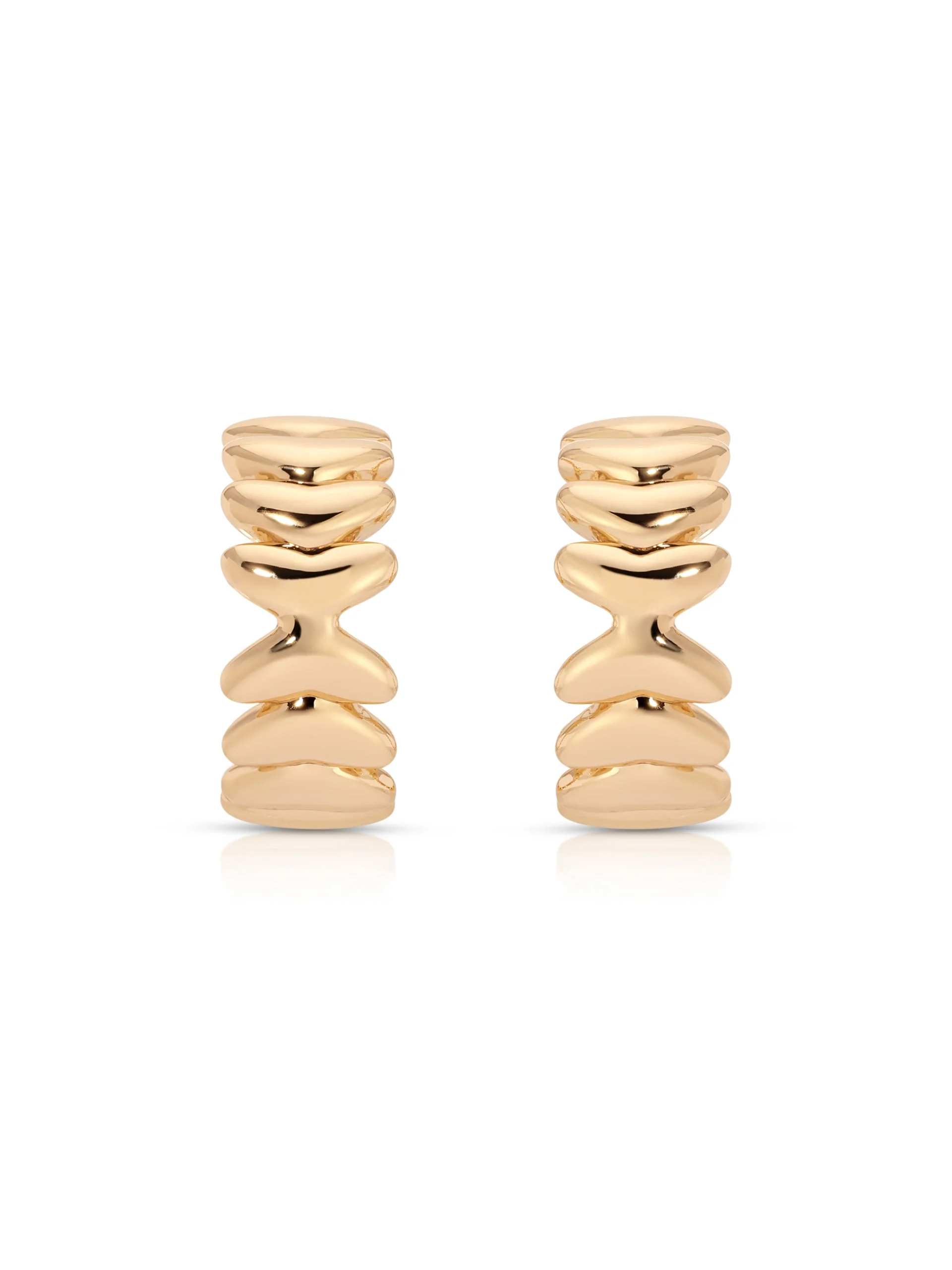 Small Metal Moderna Hoops - Image 3