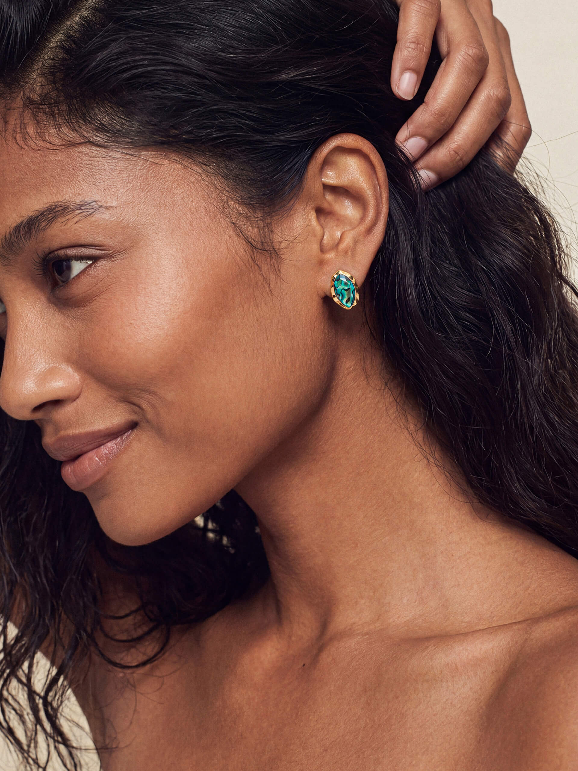 Abalone Luxe Mini Studs - Image 4
