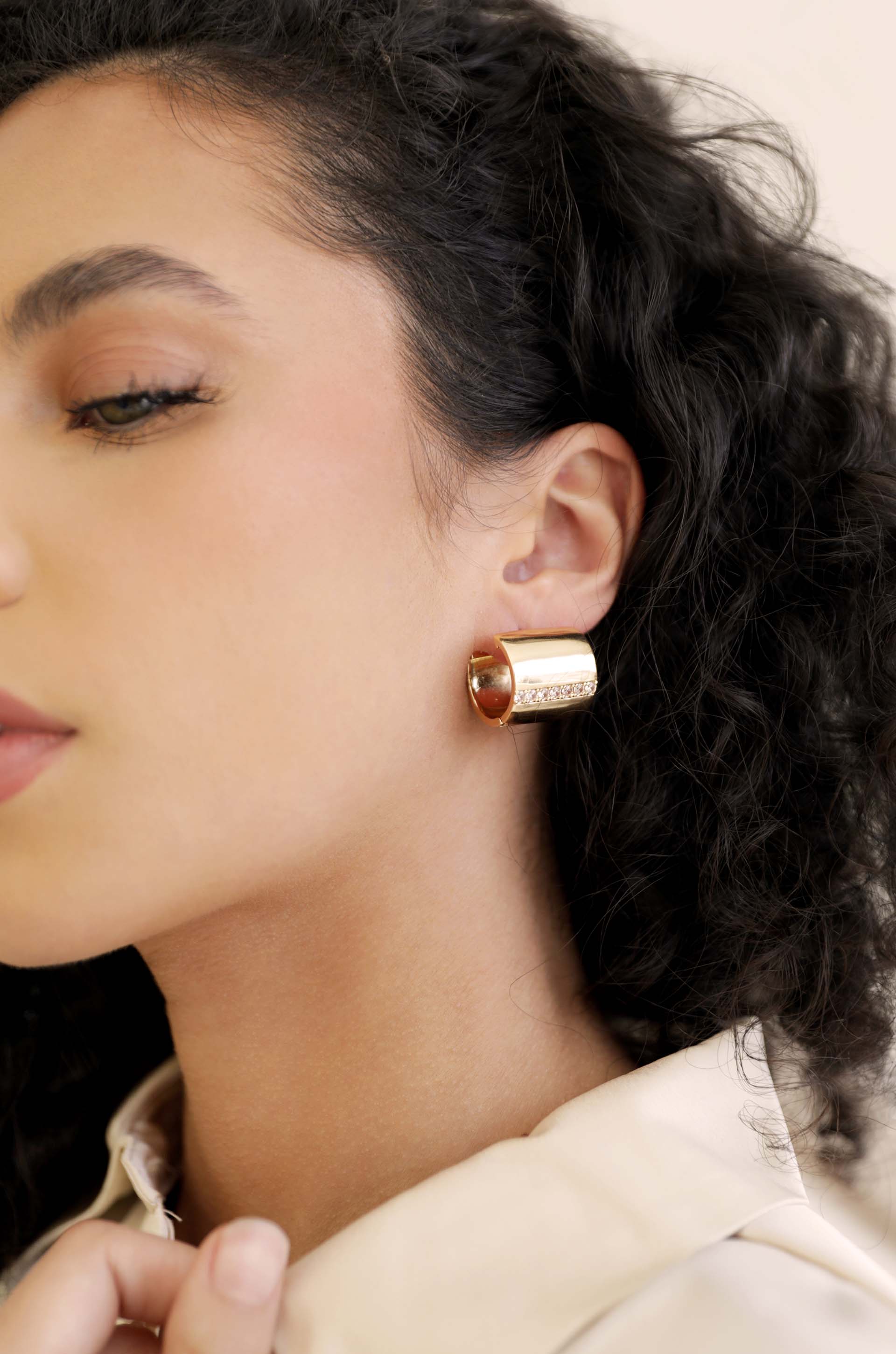 Rolled Up Stud Earrings - Image 4