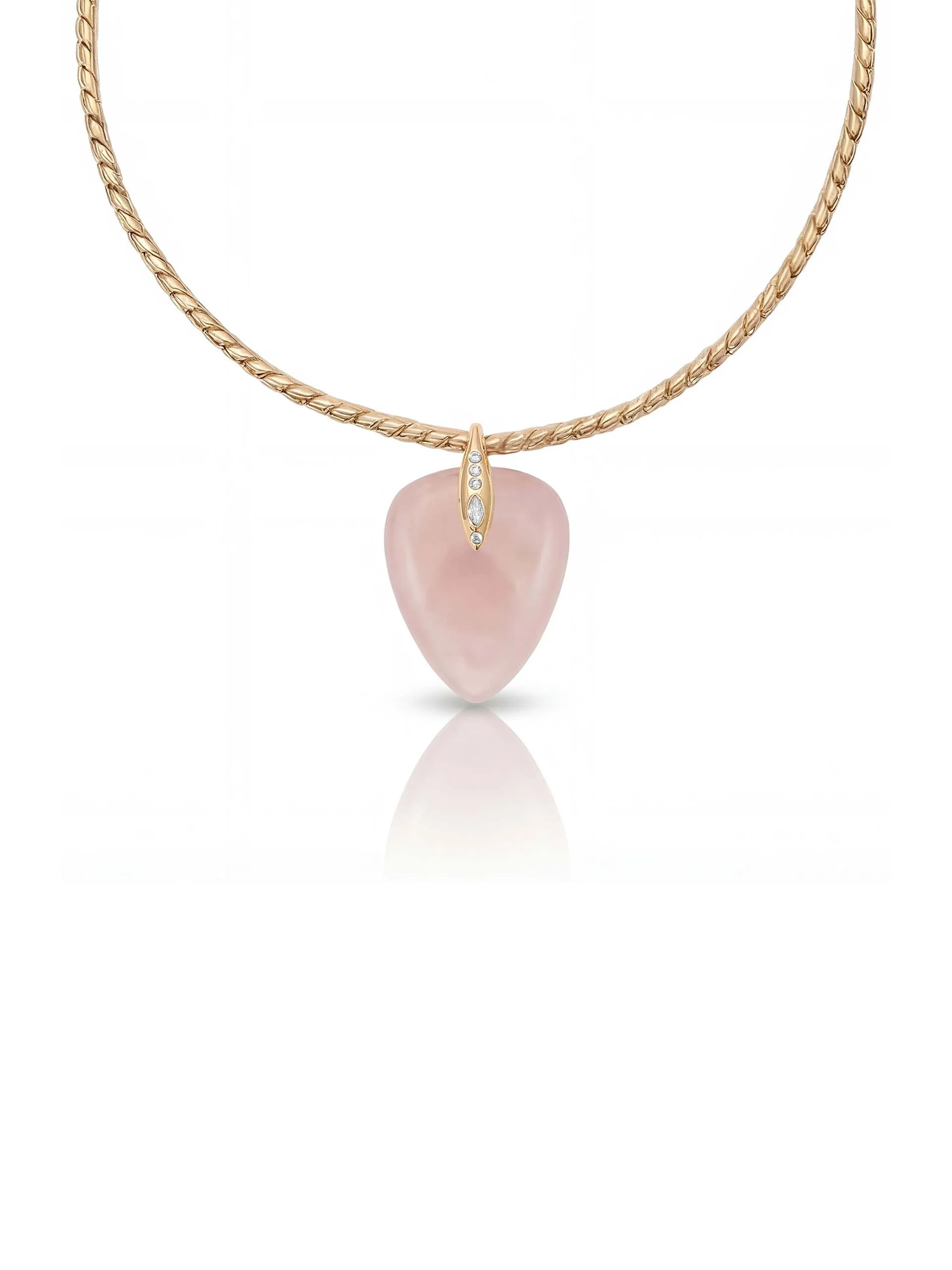Rose Solstice Pendant Choker