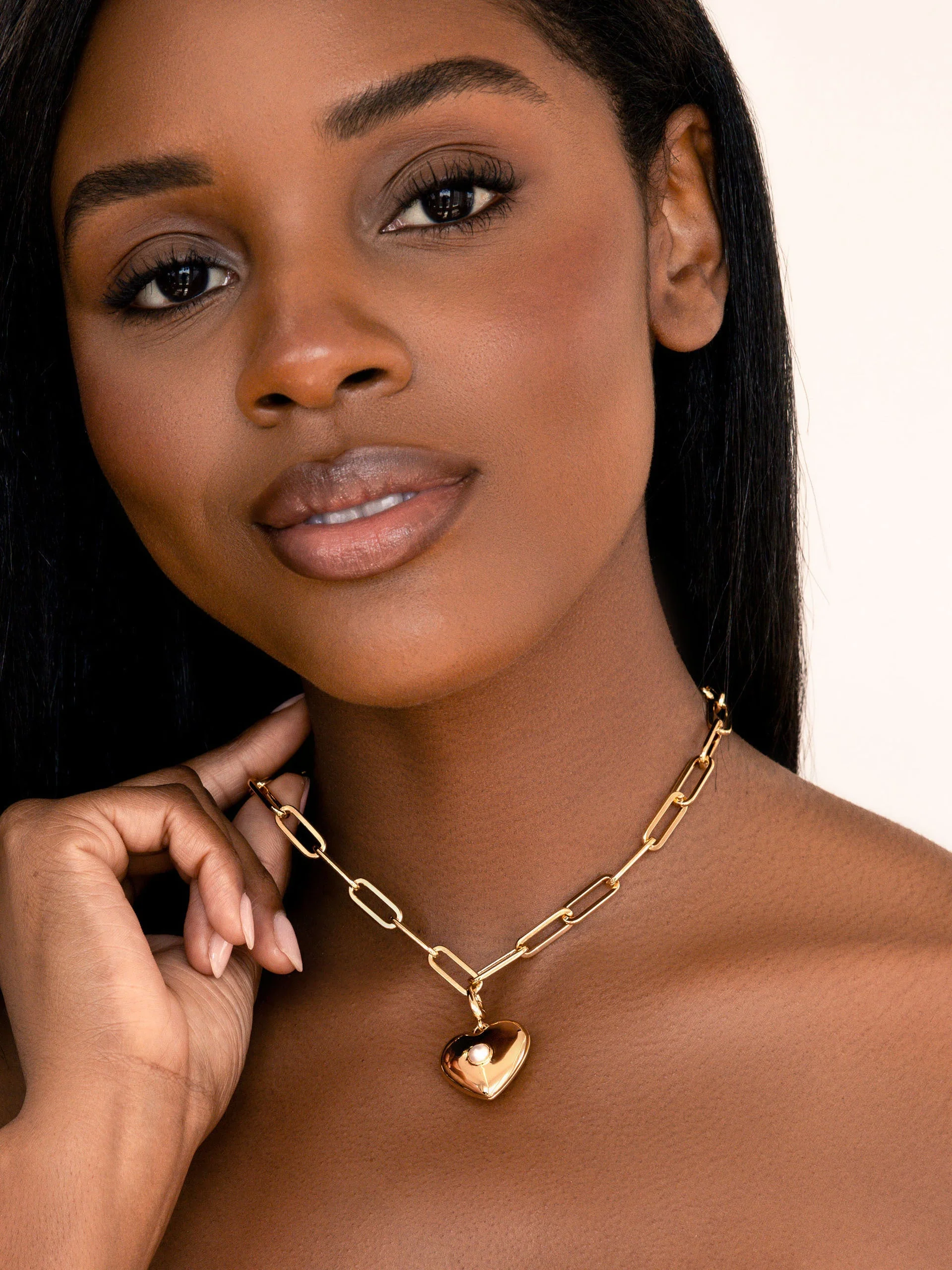Heart Charm Necklace - Image 4