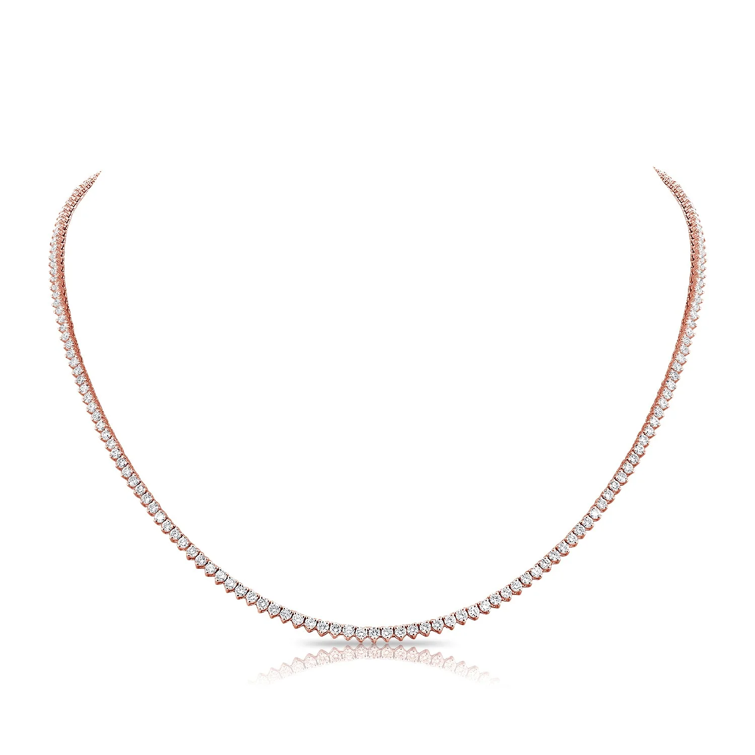 3-Prong Diamond Tennis Necklace - Image 5