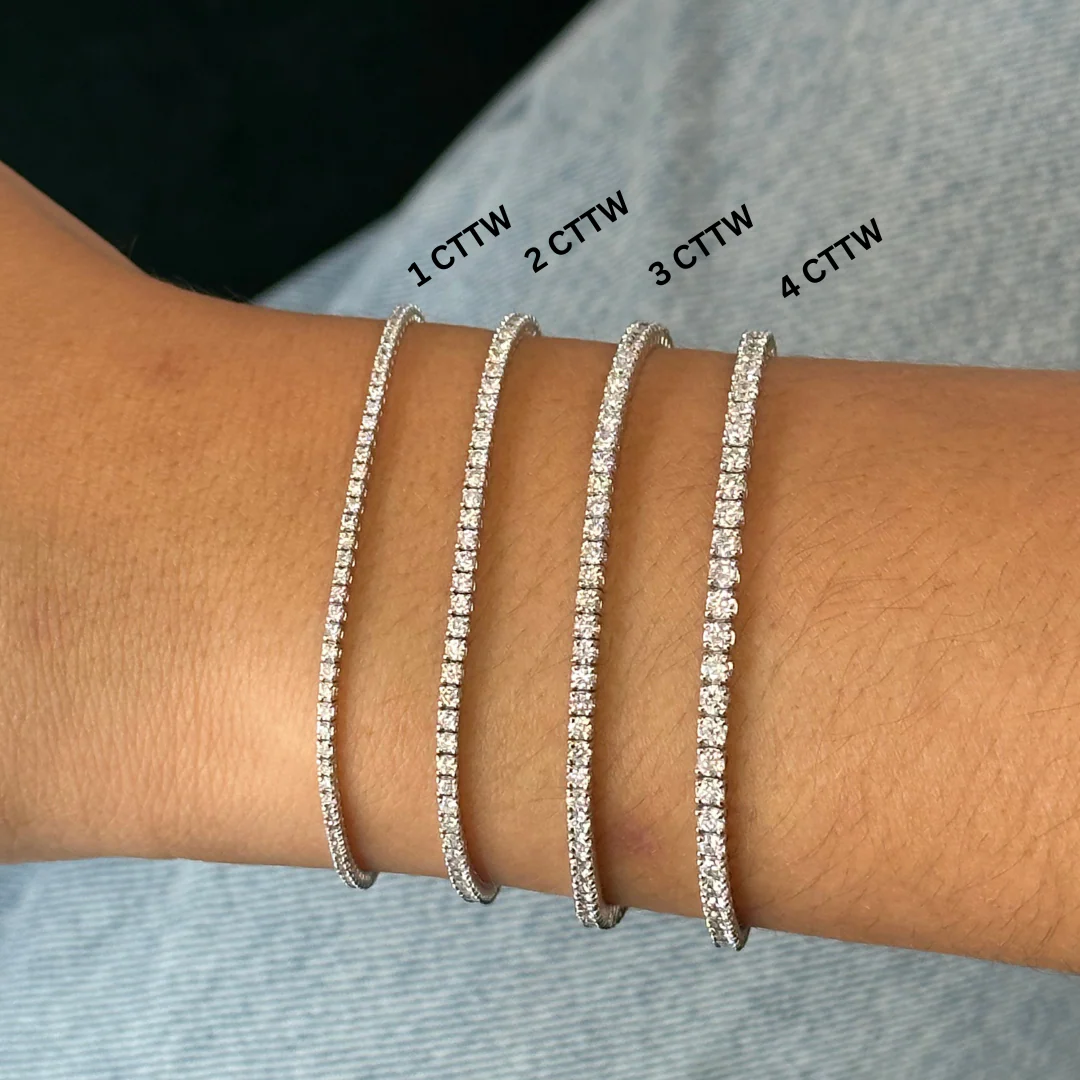 Classic Lab Diamond Tennis Bracelet - Image 6