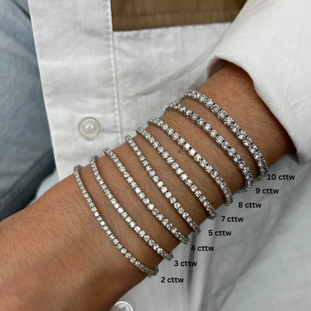 Classic Lab Diamond Tennis Bracelet - Image 4