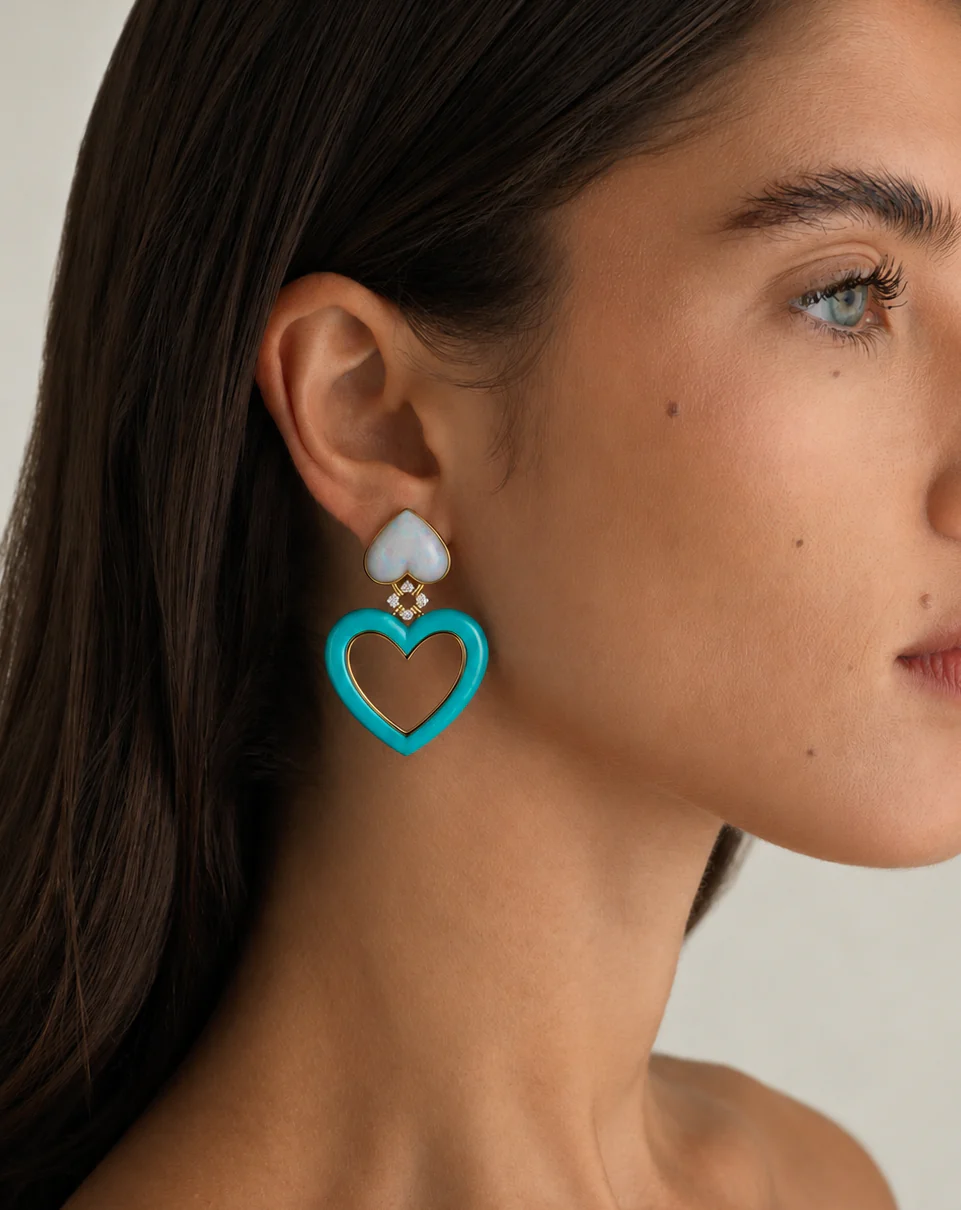 Heart Flip Earring - Image 2