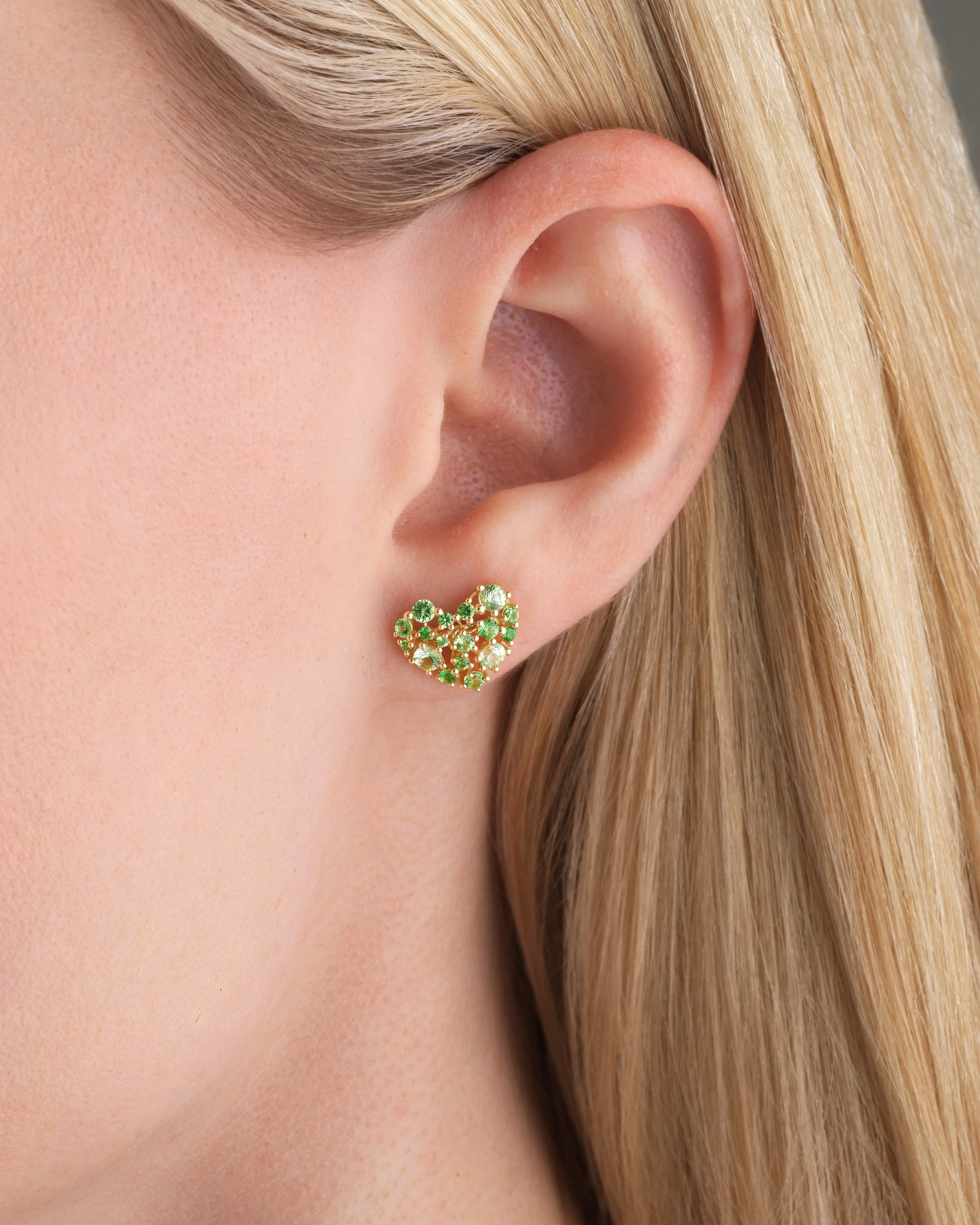 Lacey Stud - Tsavorite - Image 2