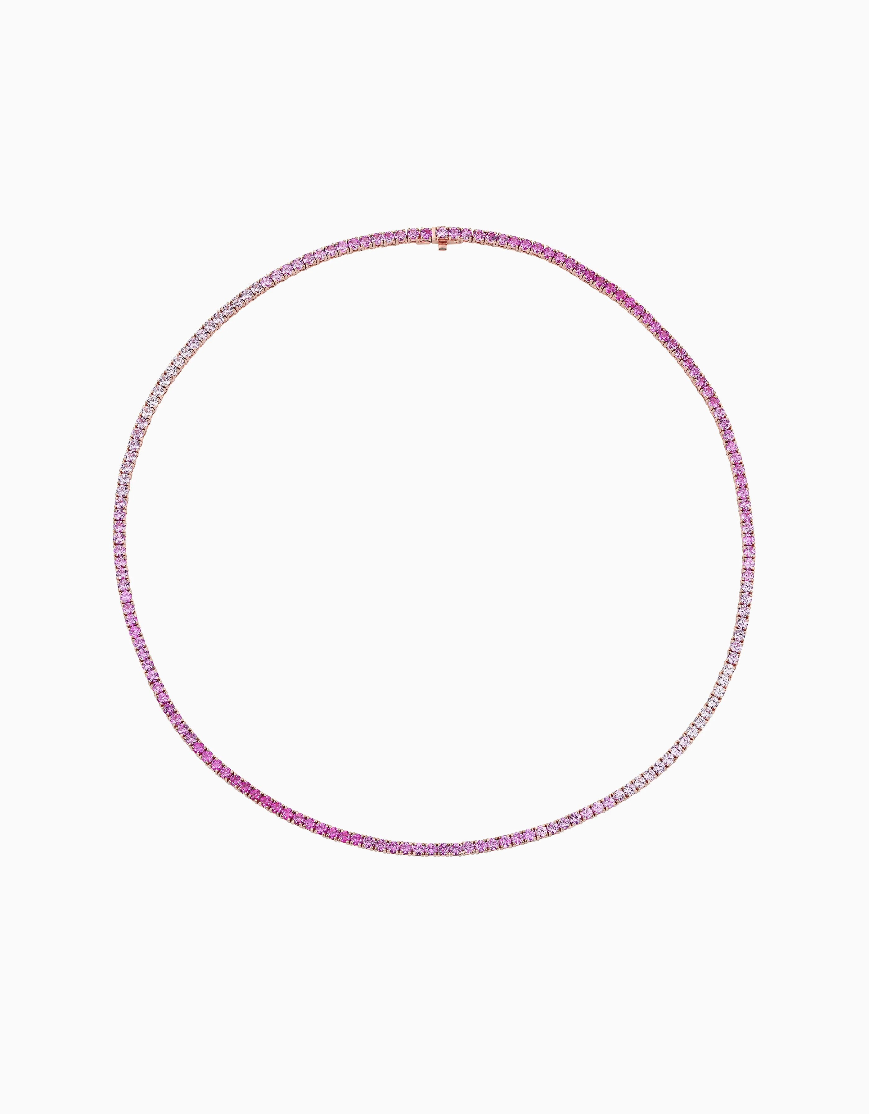 Ombre Tennis Necklace - Flamingo (EXCLUSIVE)
