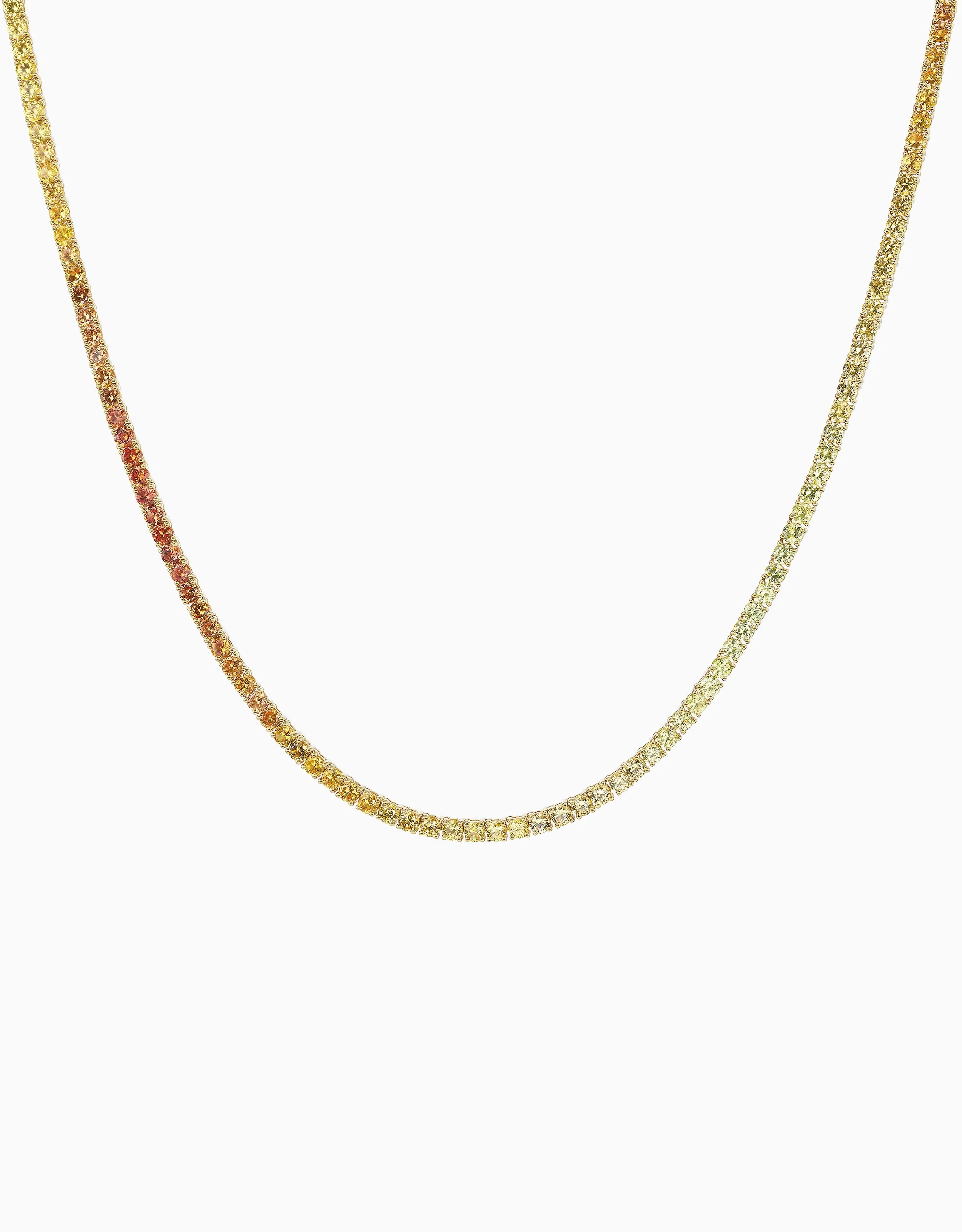 Ombre Tennis Necklace - Sunrise (EXCLUSIVE) - Image 3