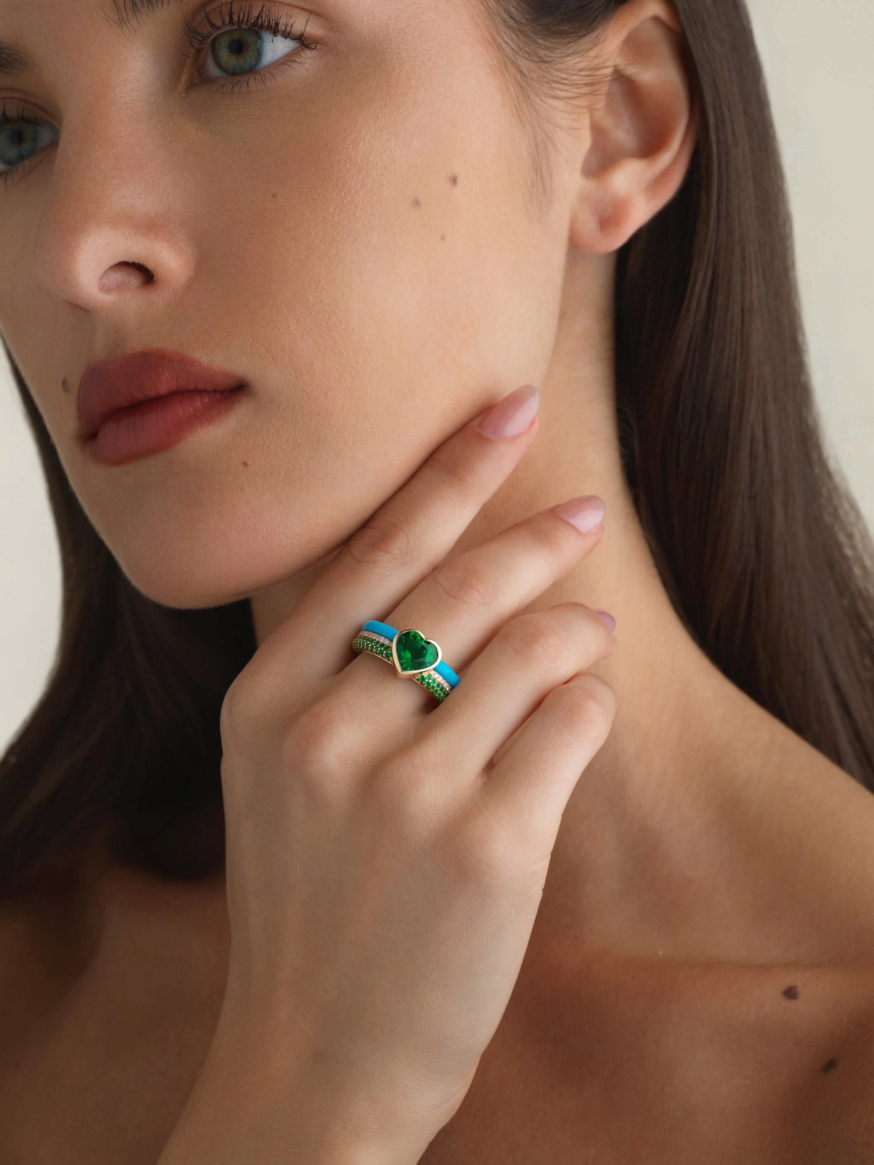 Stacked Ring - Sapphire (One-of-a-Kind) - Image 2