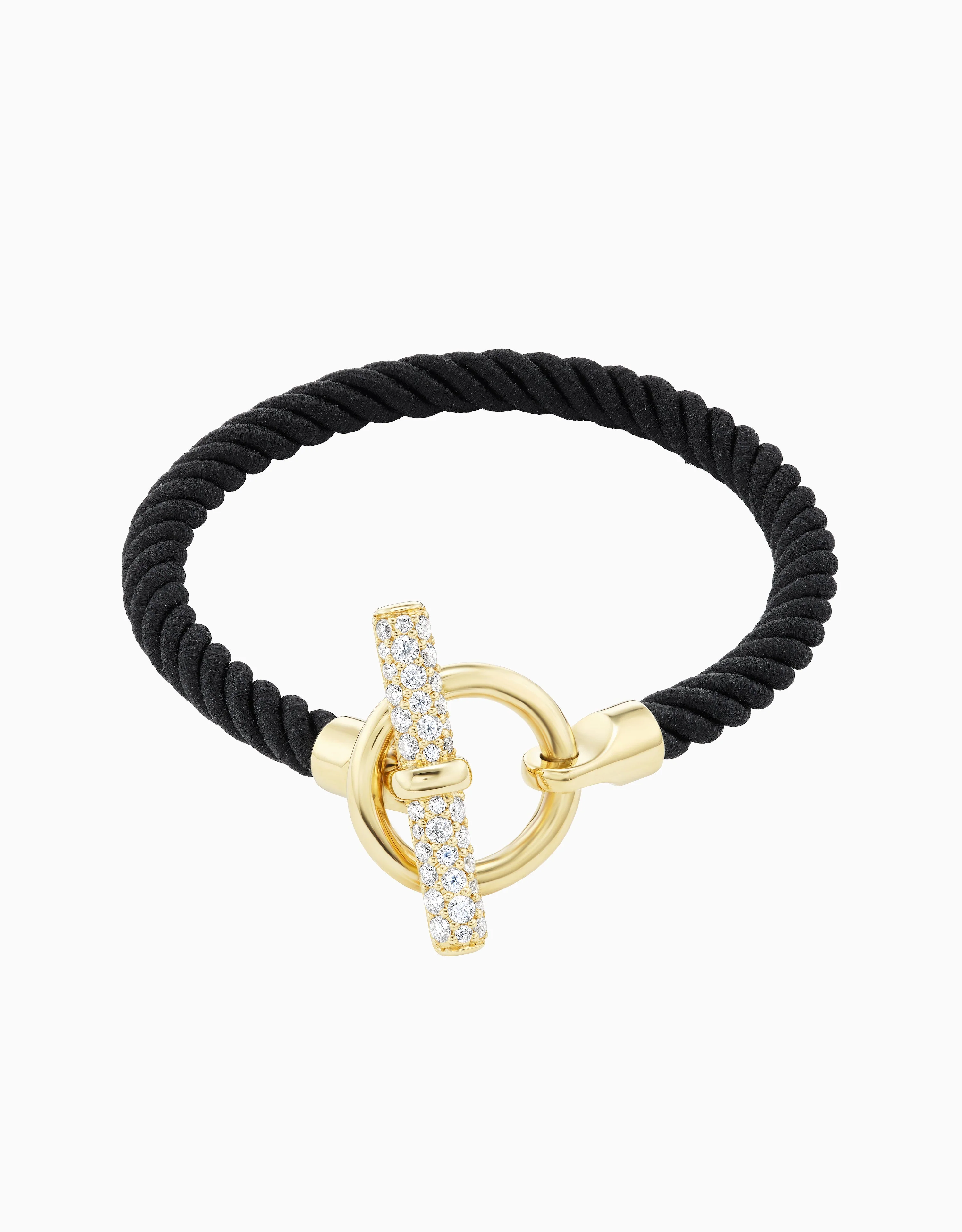 Toggle Bracelet - Diamond, Black Silk (EXCLUSIVE)