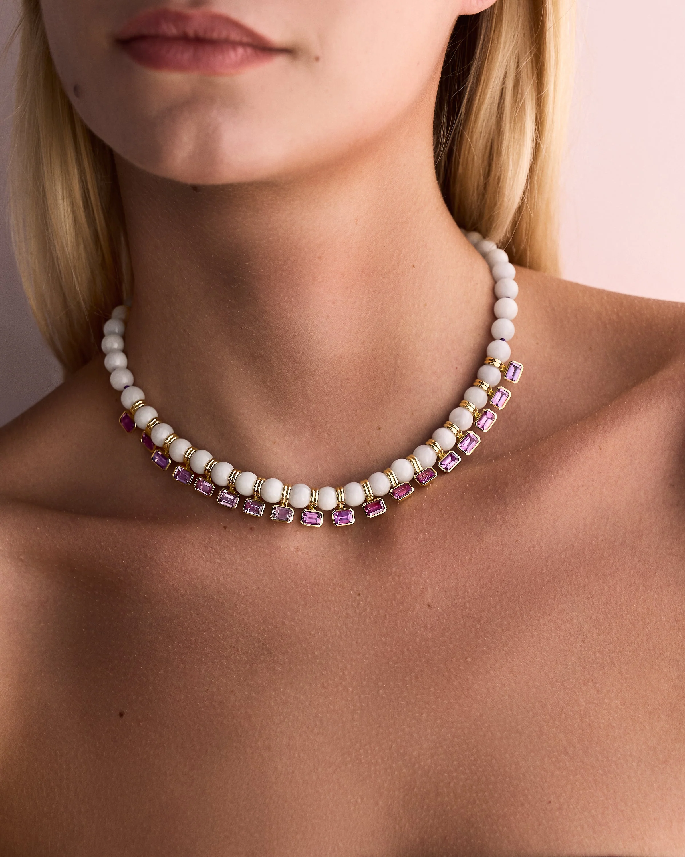 White Jade Necklace (One-of-a-Kind) - Image 2