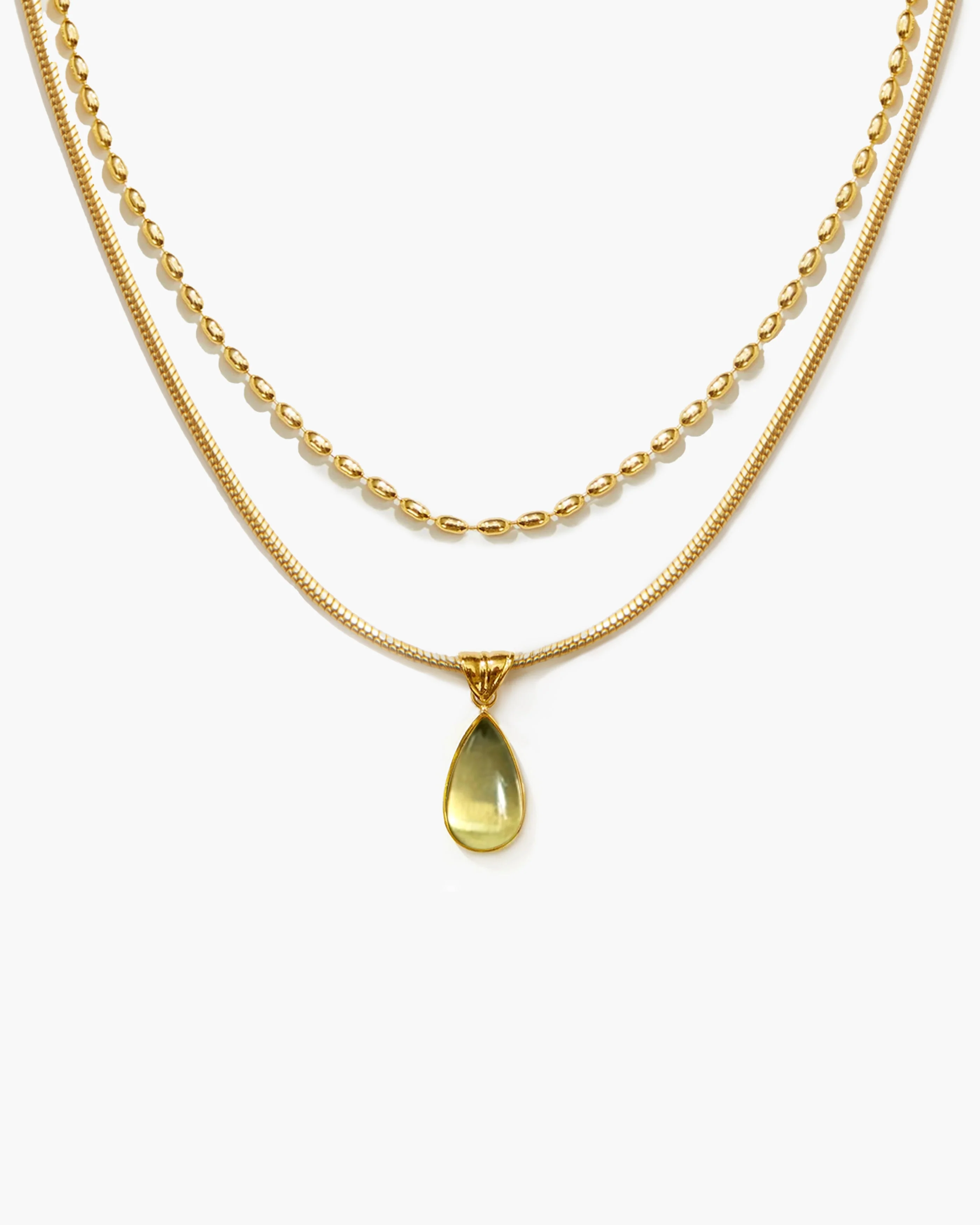 Waterdrop Necklace in Marine Blue - Image 5
