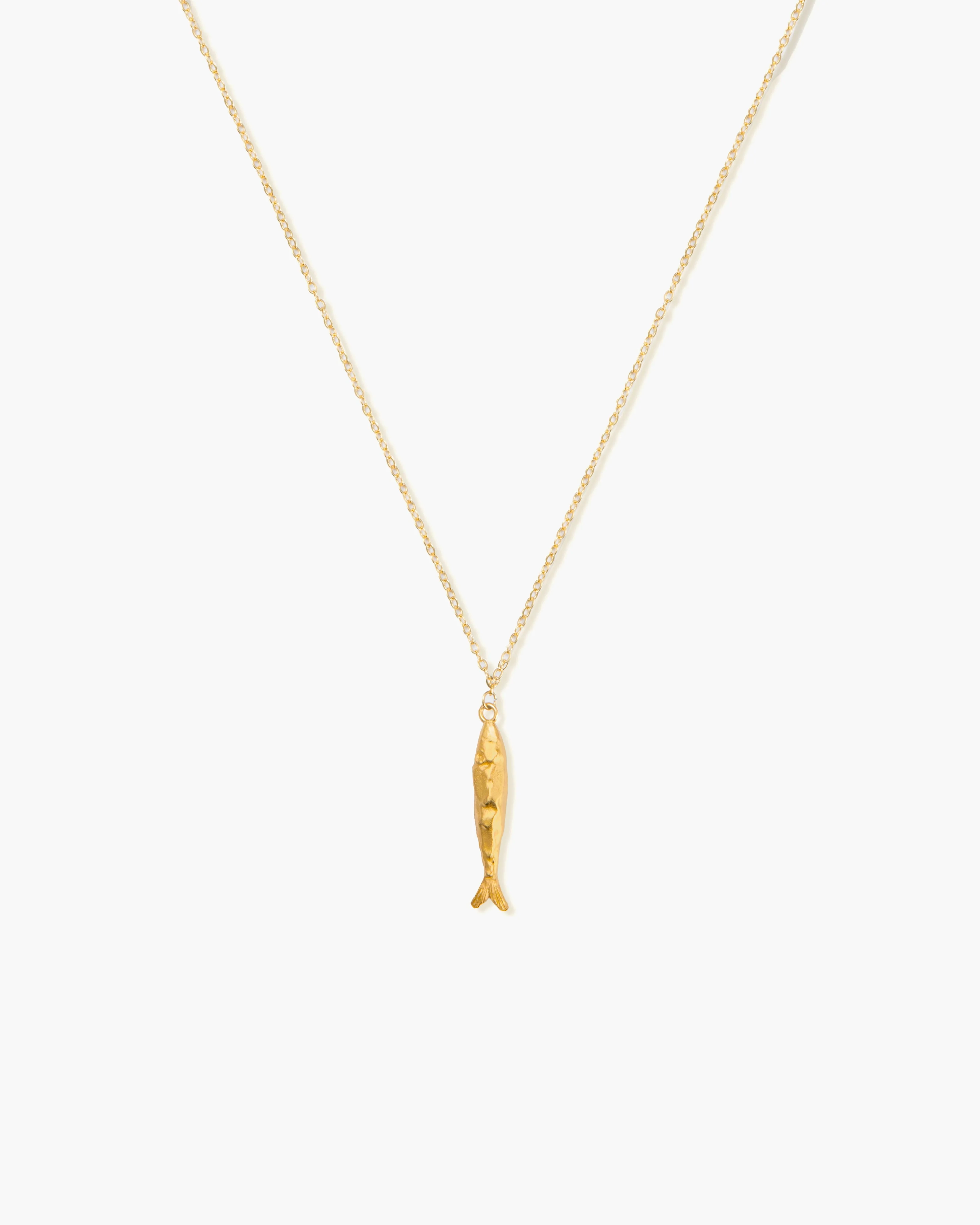 Gold Anchovy Necklace