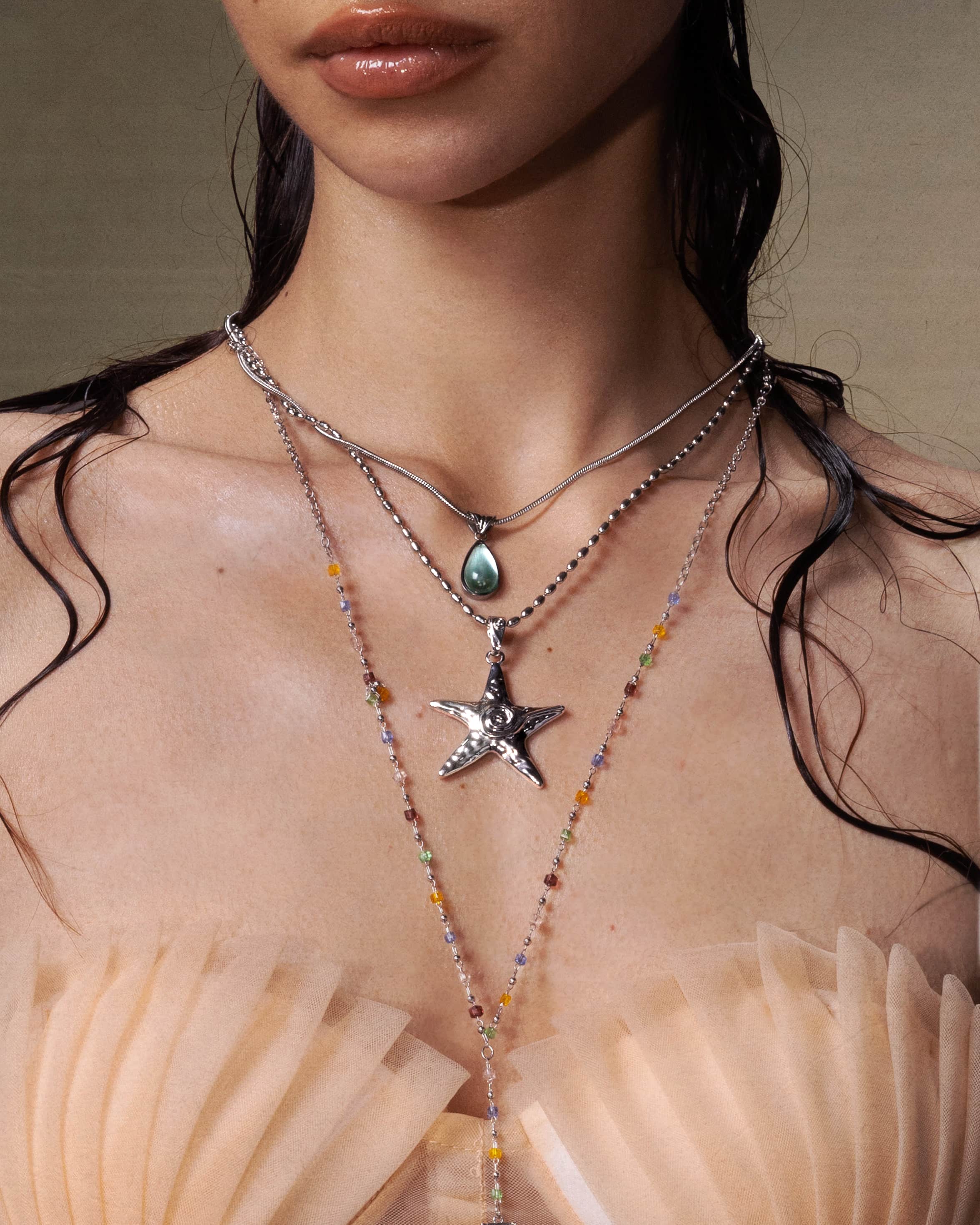 Silver Starfish Necklace - Image 2