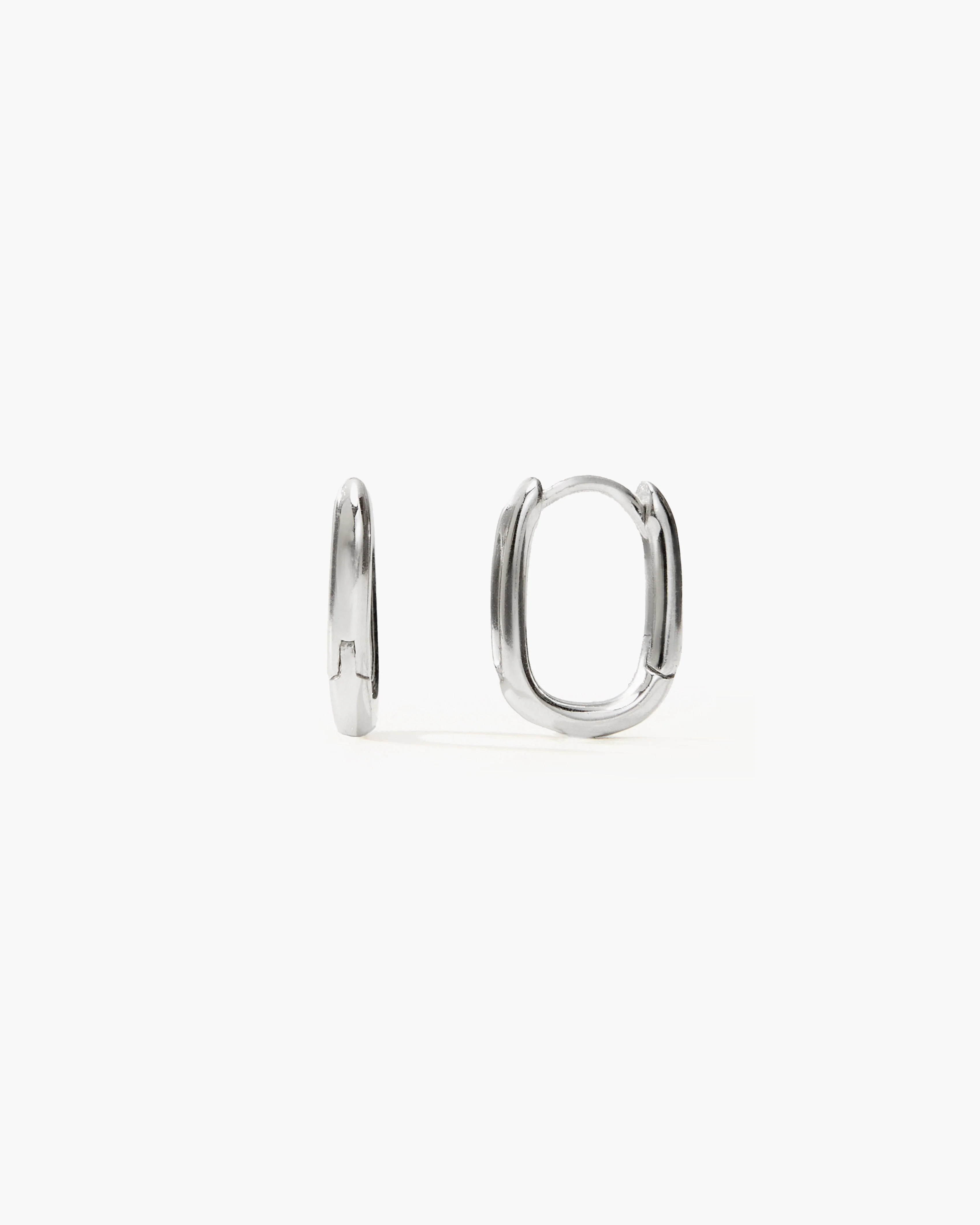 Silver Link Earrings