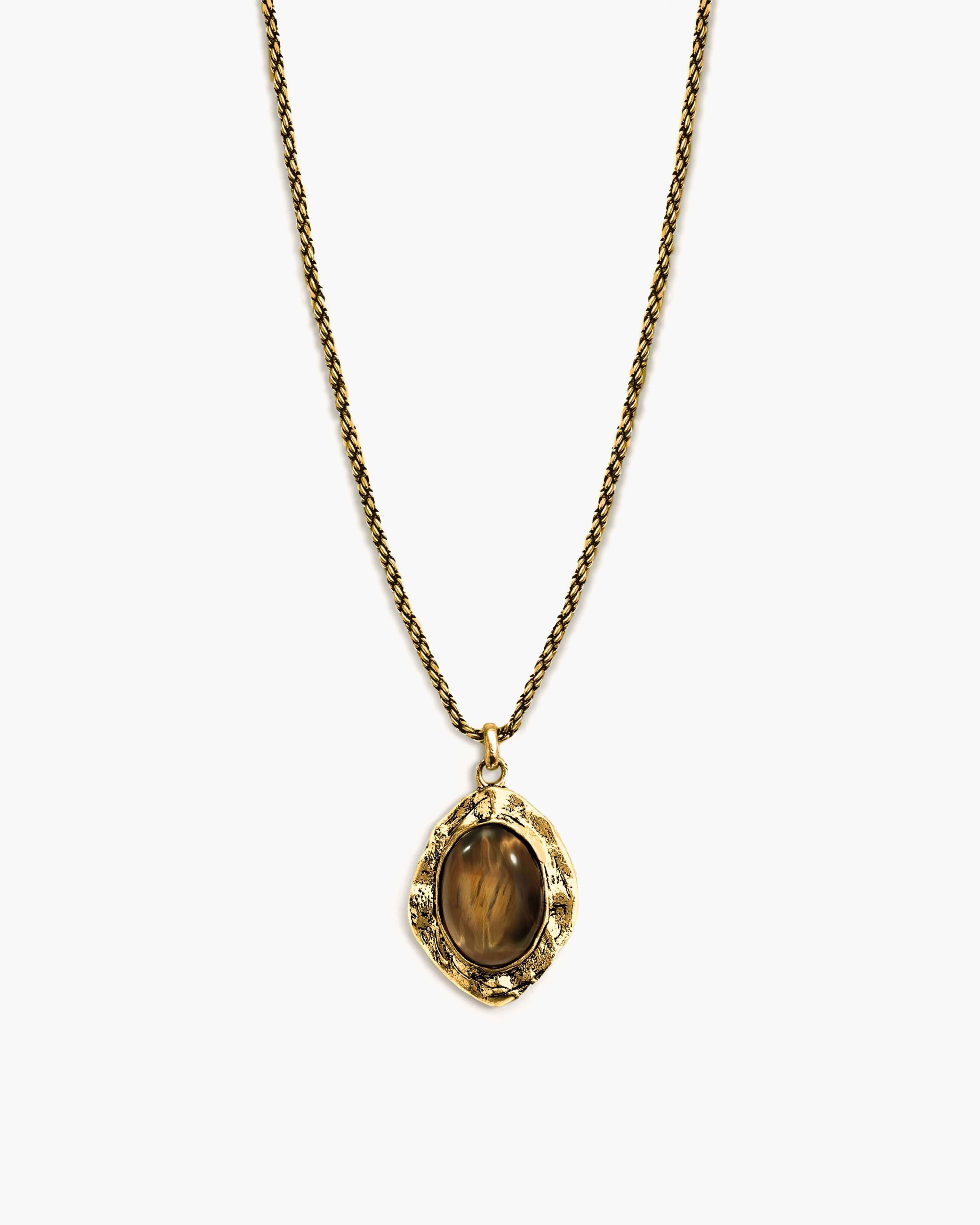 Gold Tiger's Eye Savannah Long Necklace