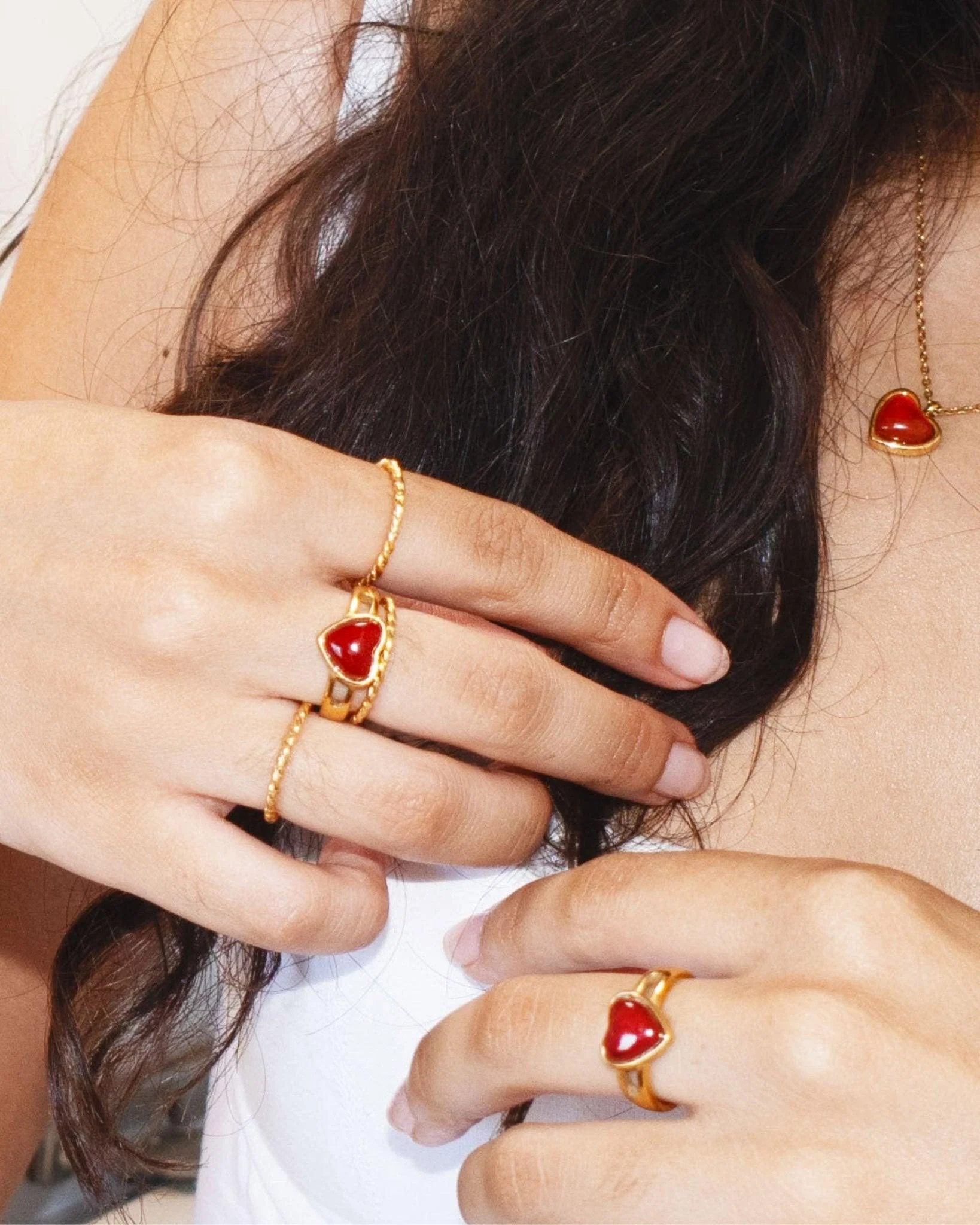 Carnelian Heart Ring - Image 2