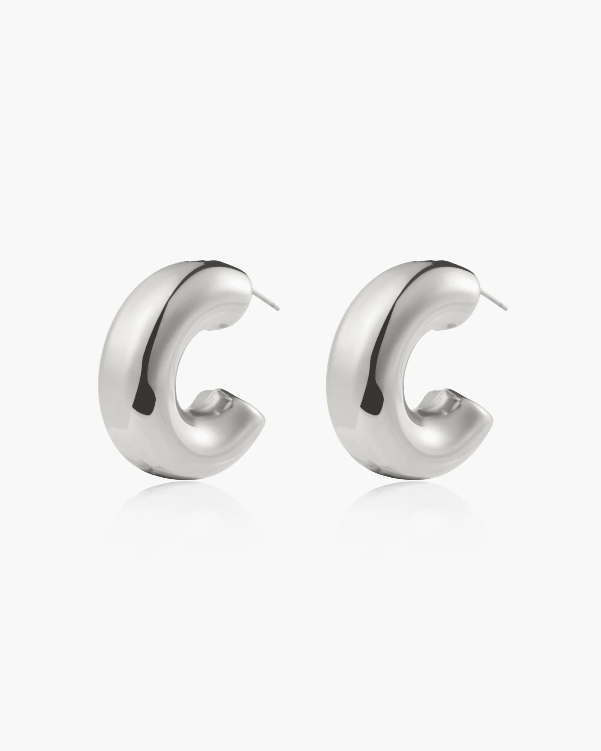 Chunky Hoop Earrings - Image 4