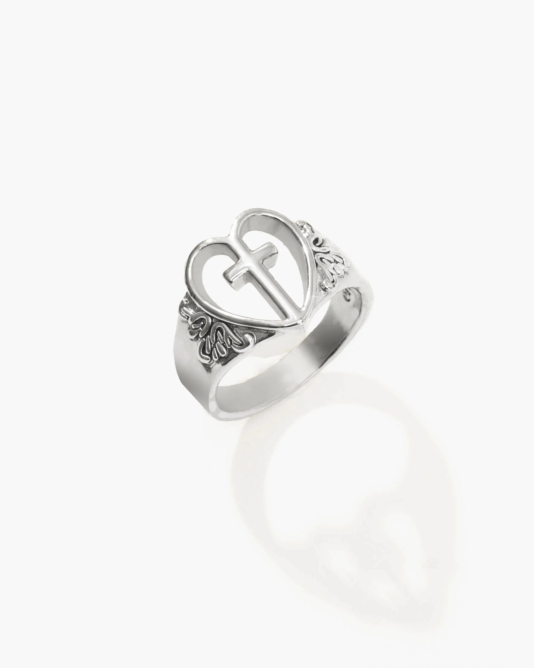 Creda Heart Cross Ring - Image 5