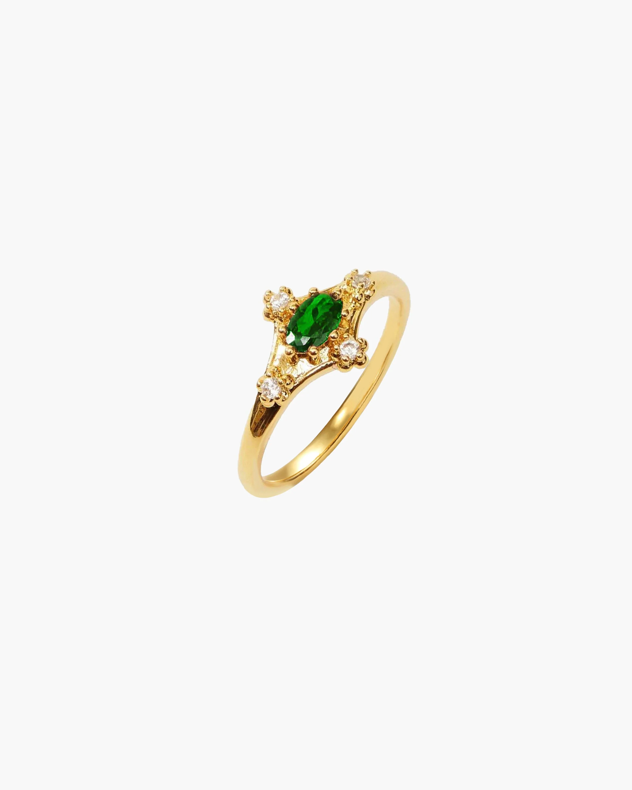 Juliet Emerald Green Ring - Image 3