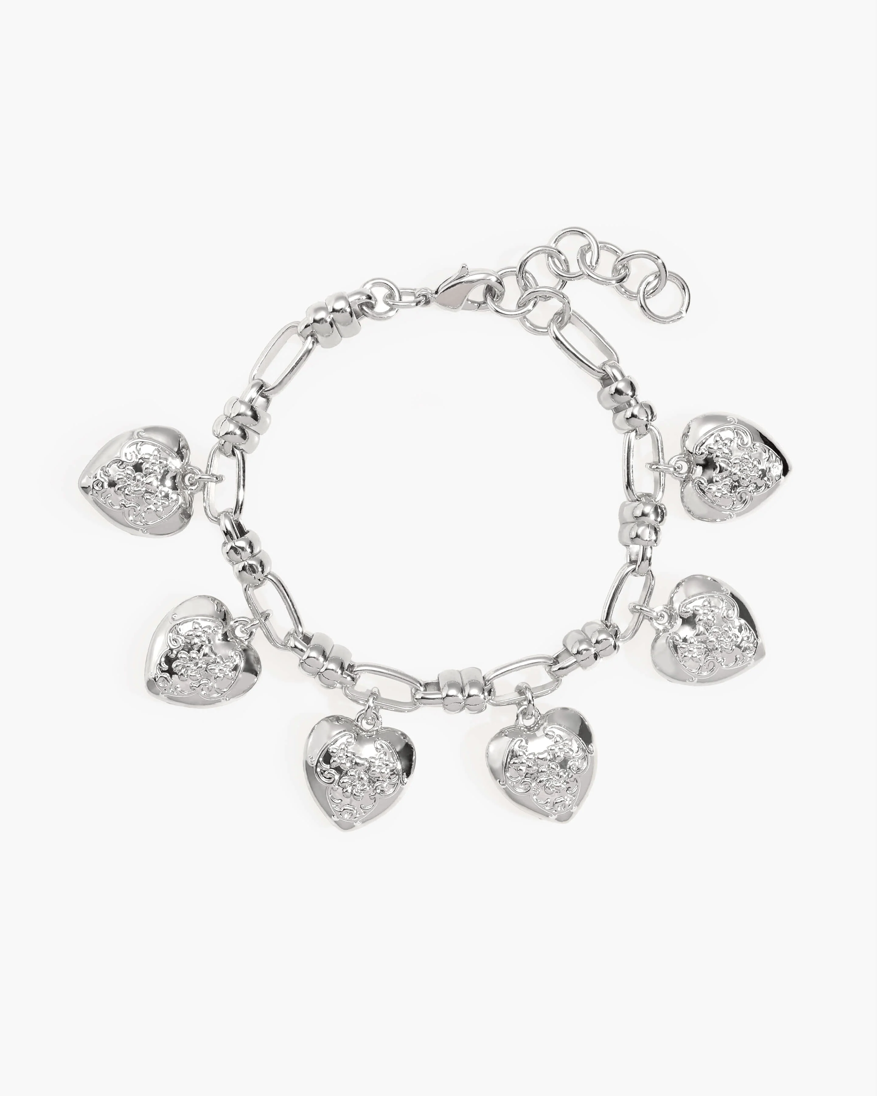Heart Club Bracelet in Silver - Image 4