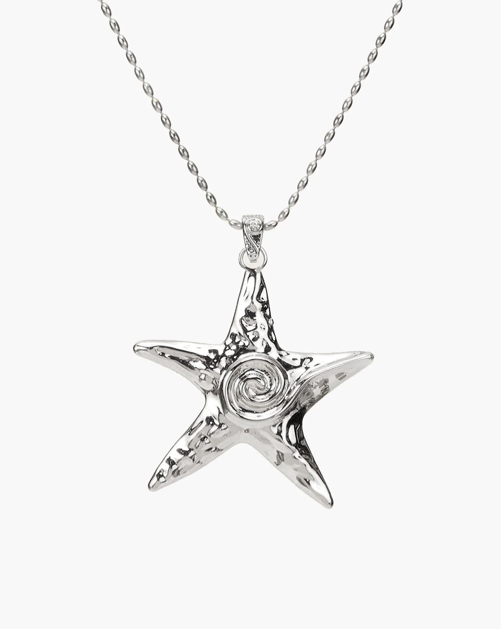 Large Starfish Necklace in Gold - Image 4