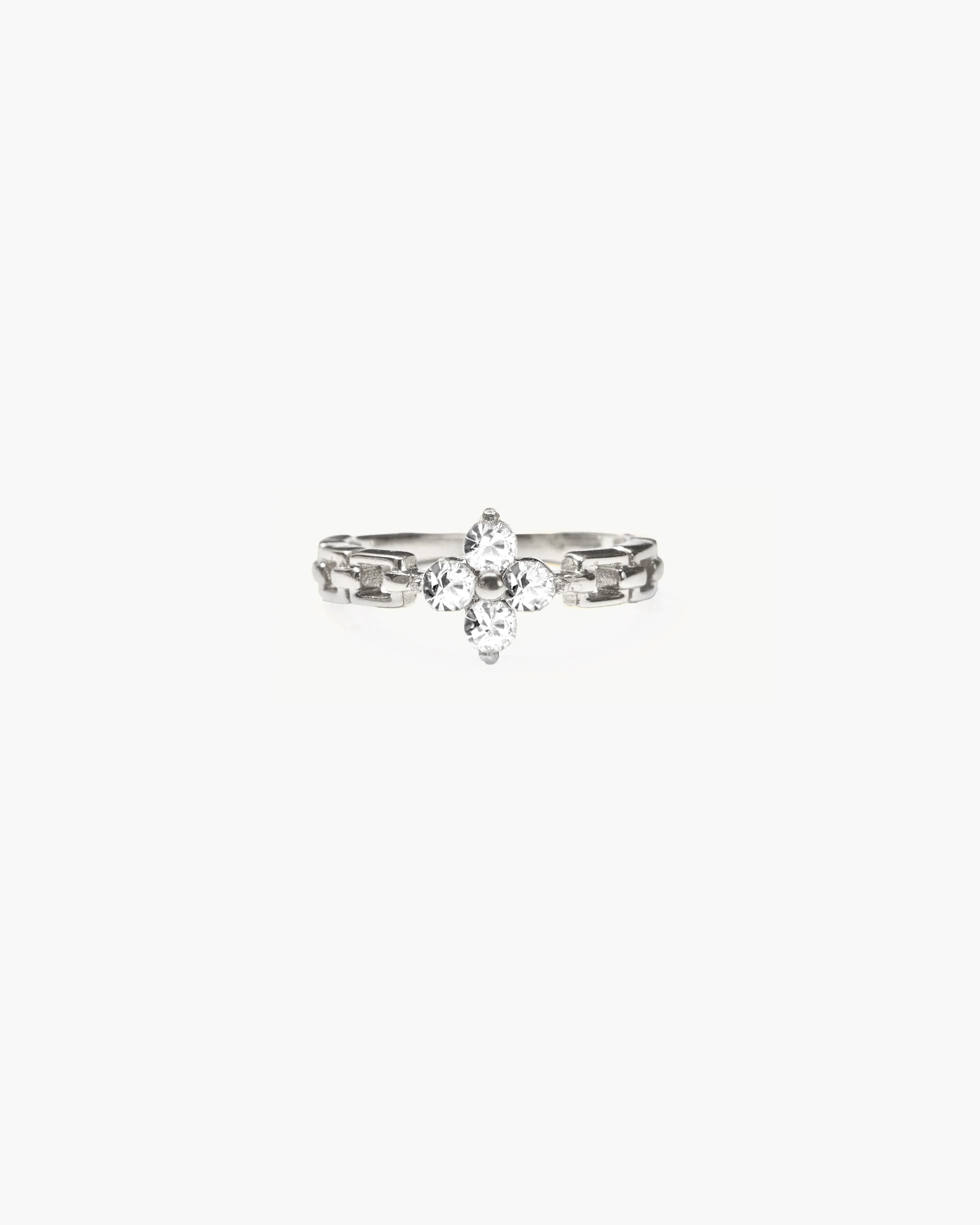 Lucky Clover Ring in Silver