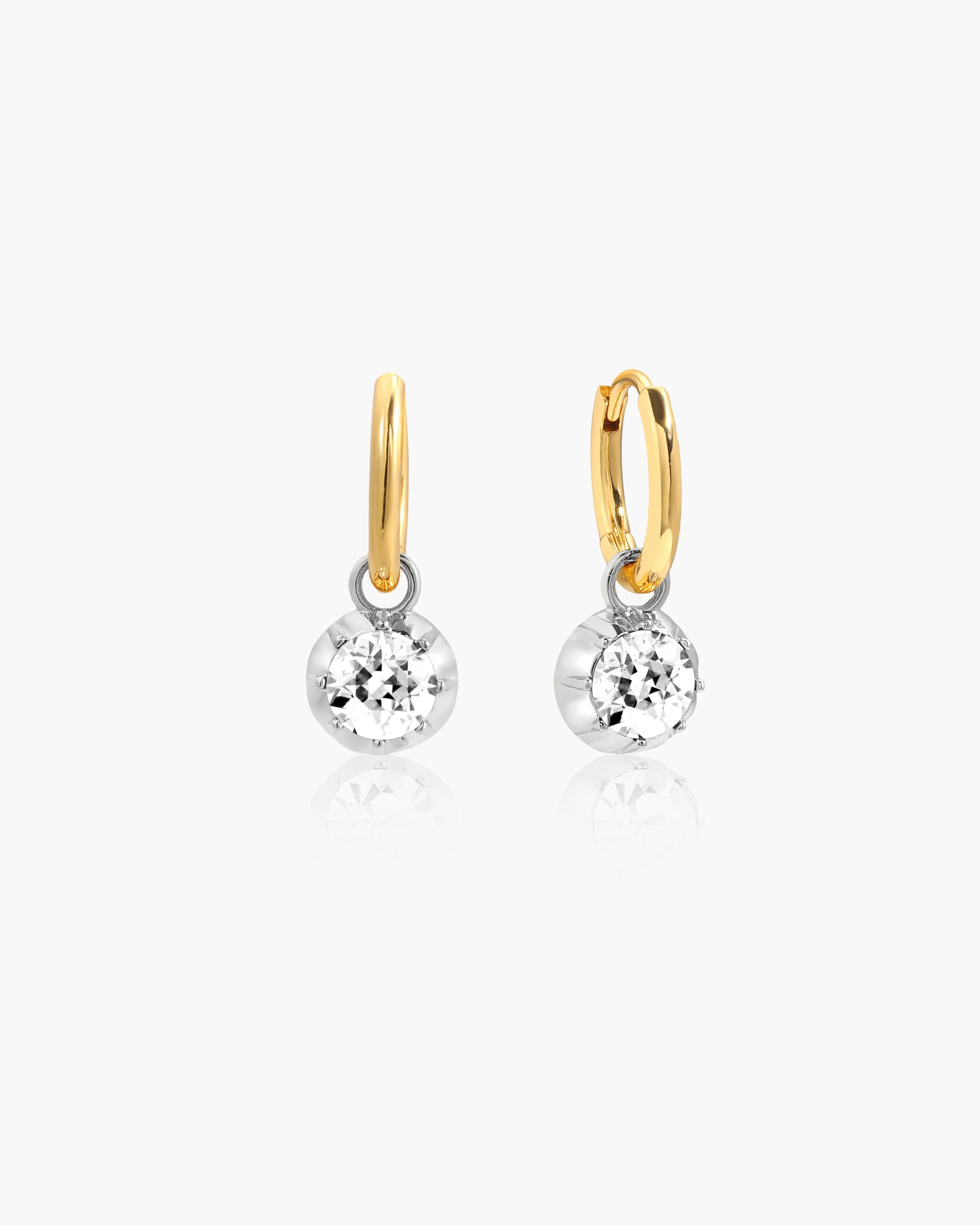 Georgian Detachable Hoop Earrings in Silver - Image 5