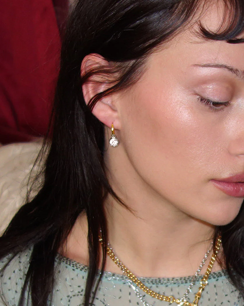 Georgian Detachable Two-tone Hoop Earrings - Image 2