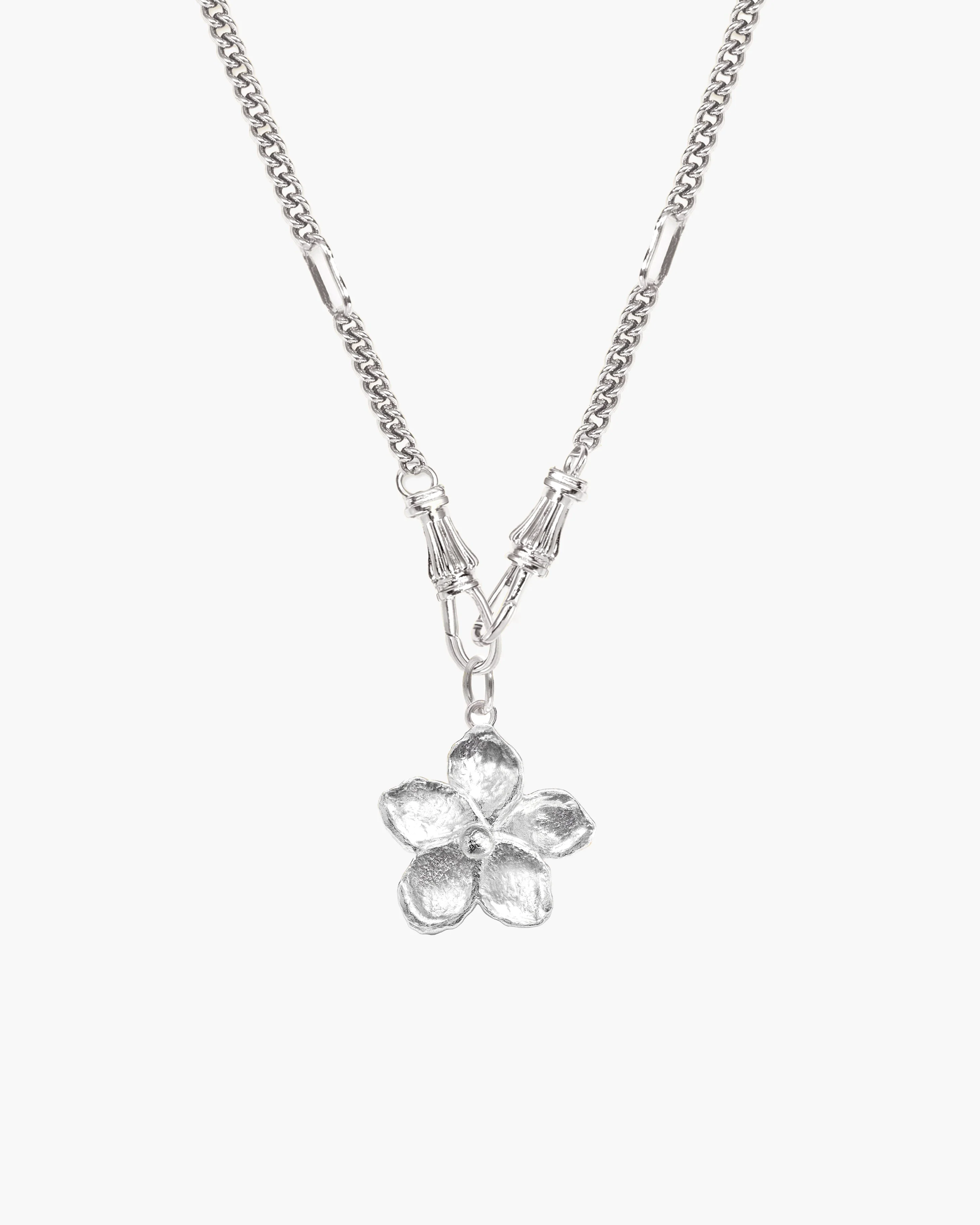Deco Clasp Chain Necklace in Gold - Image 14