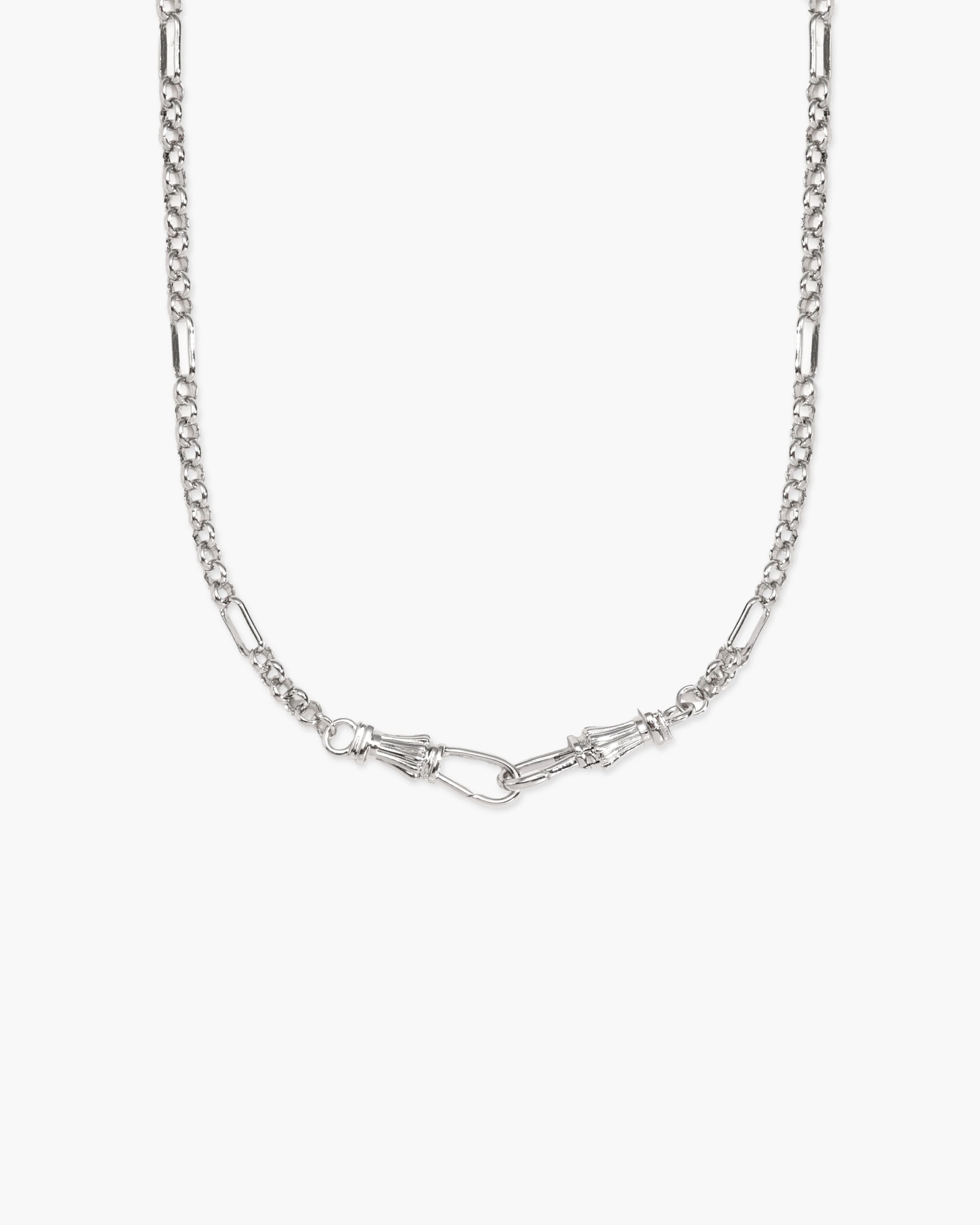 Deco Clasp Chain Necklace in Gold - Image 7