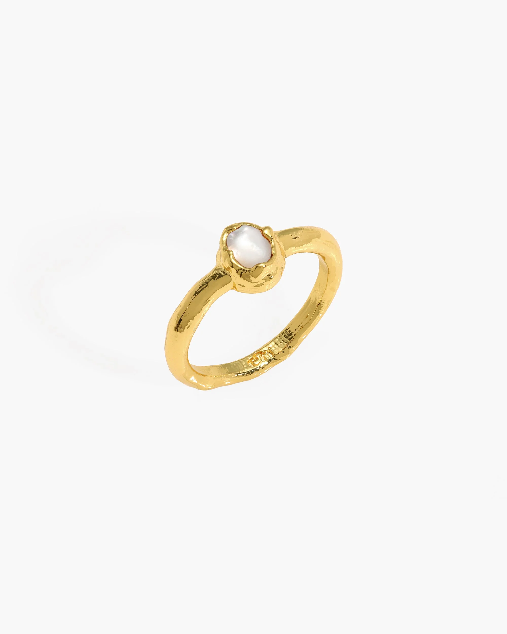 Birthstone Ring in Gold - June - Image 3