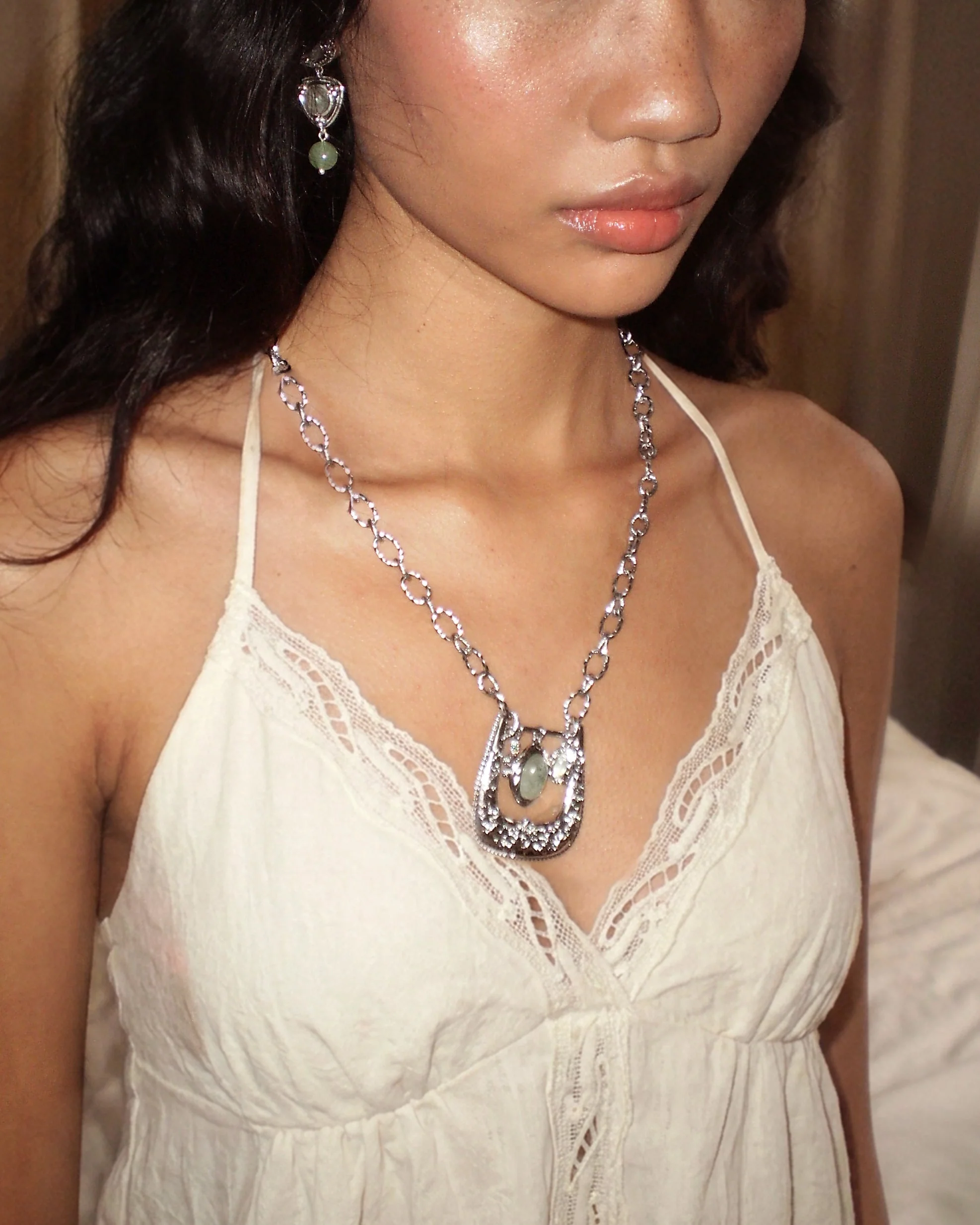 Orbit Charm Buckle Pendant Necklace - Image 2