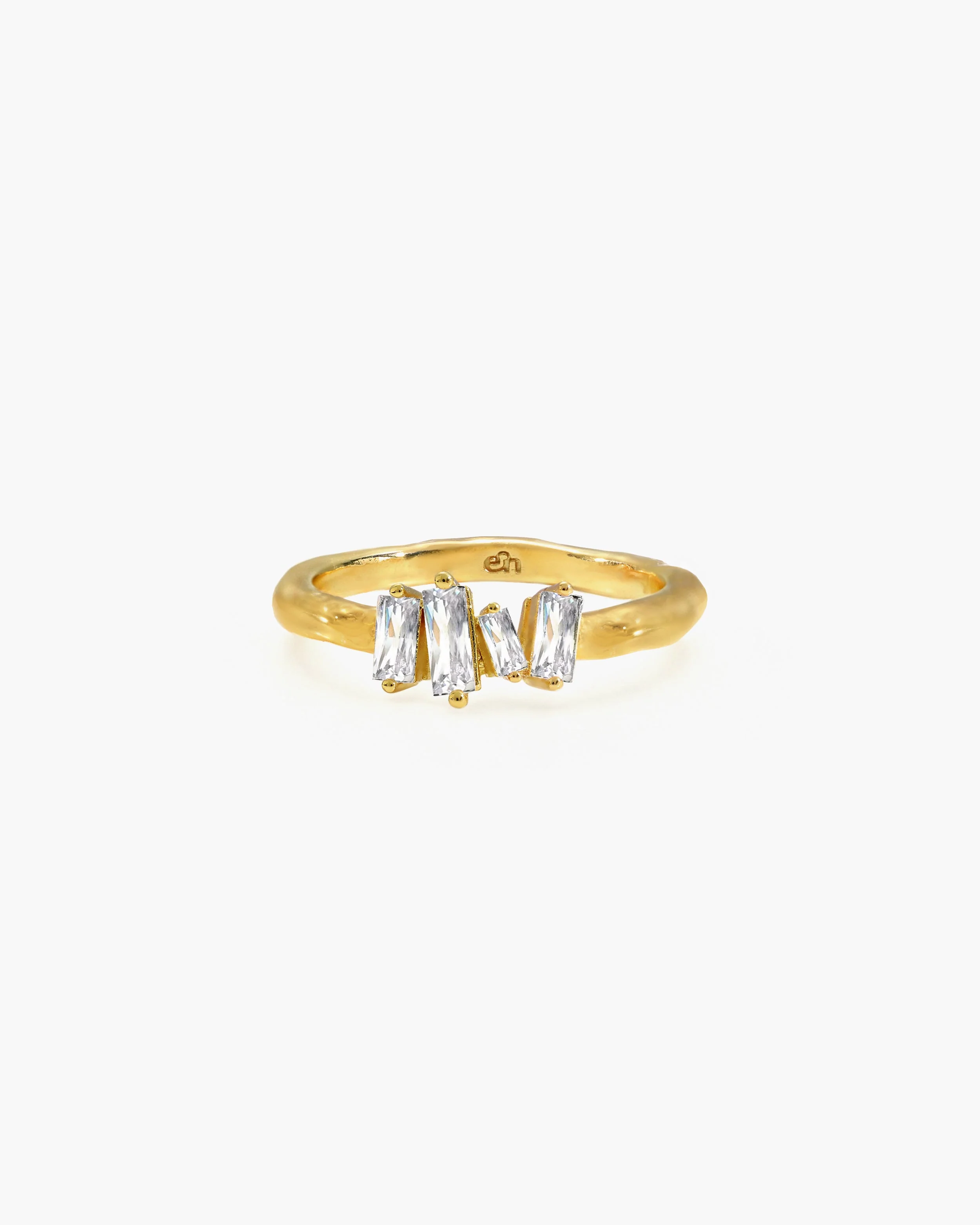 Icicle Baguette Cluster Ring
