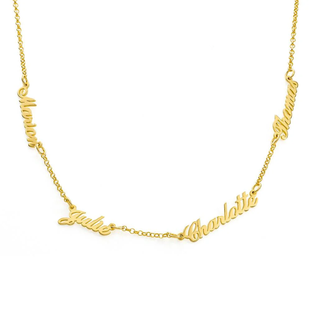Heritage Multiple Name Necklace in Gold Plating