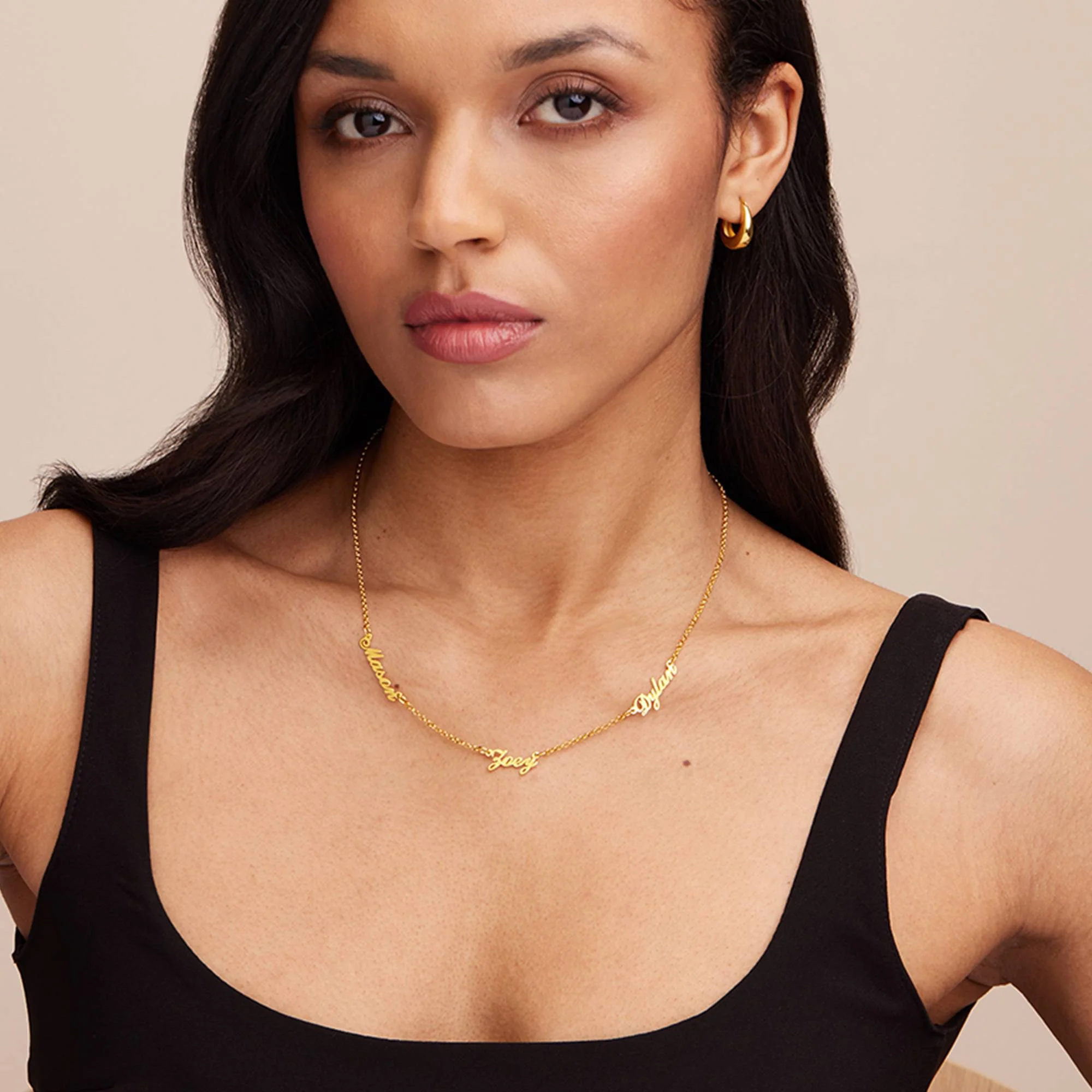 Heritage Multiple Name Necklace in Gold Plating - Image 3