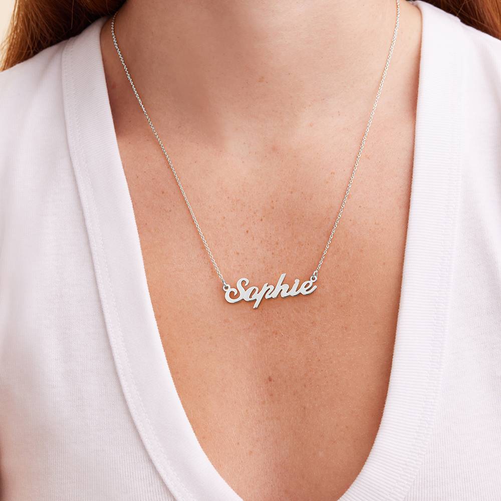 Classic Cocktail Name Necklace in Silver - Image 4