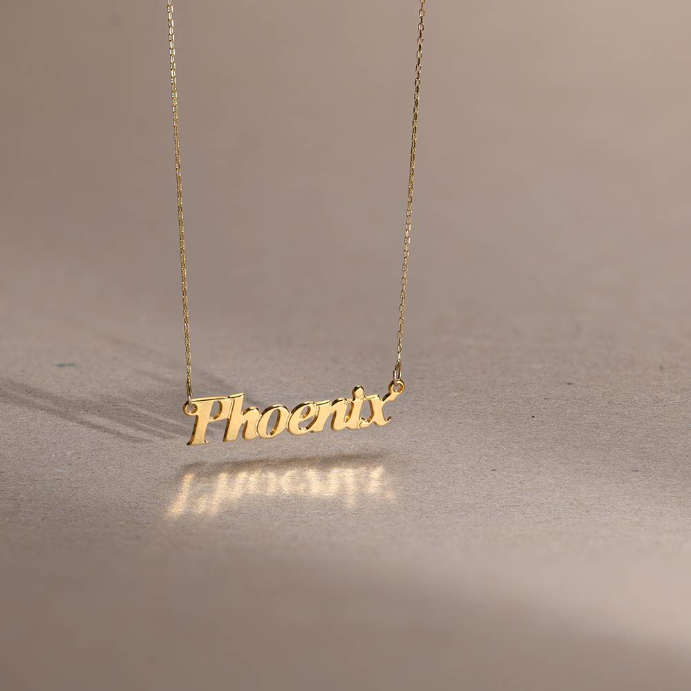 Angel Style Name Necklace in 10K Solid Yellow Gold - Image 2