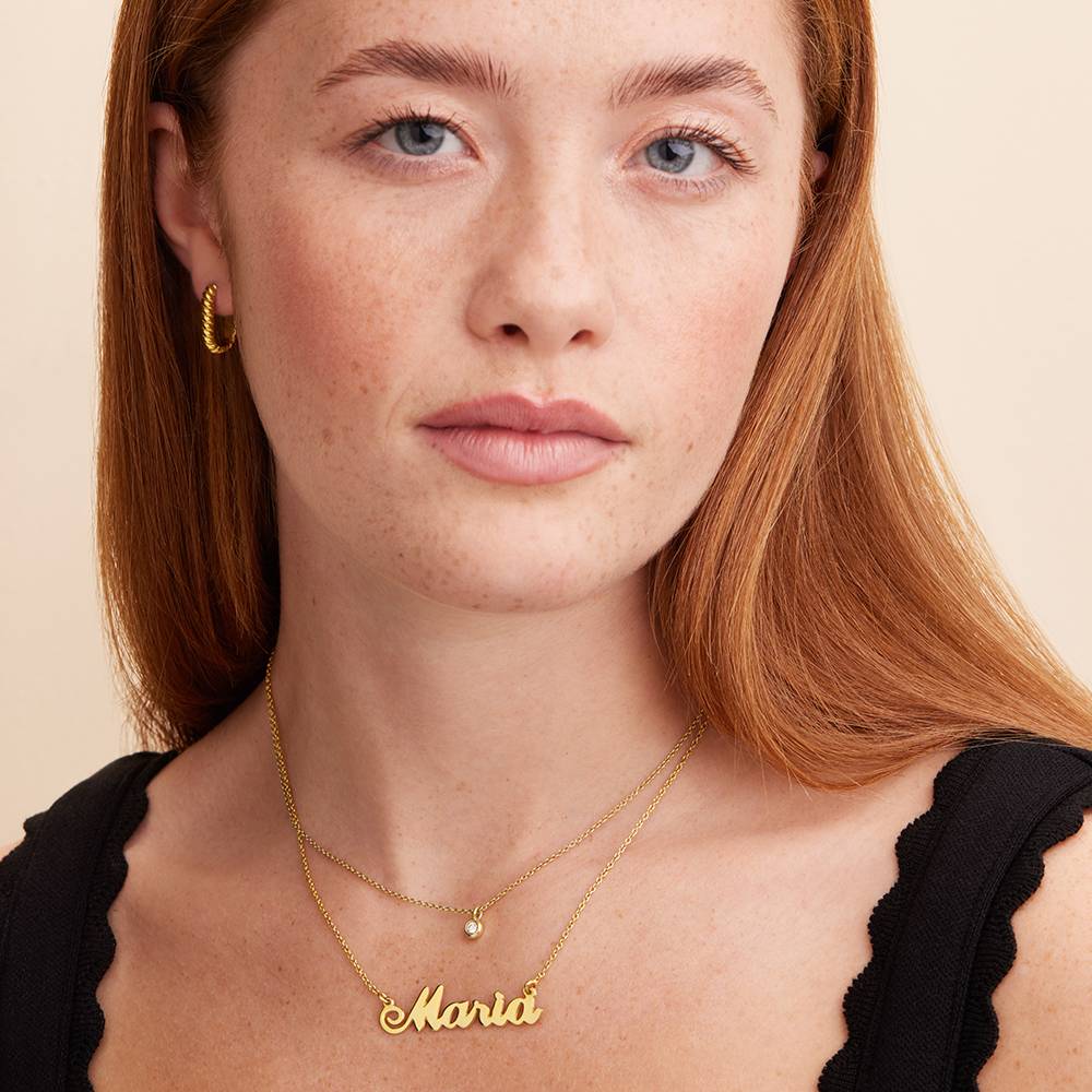 Hollywood Small Name Necklace in Gold Plating - Image 2