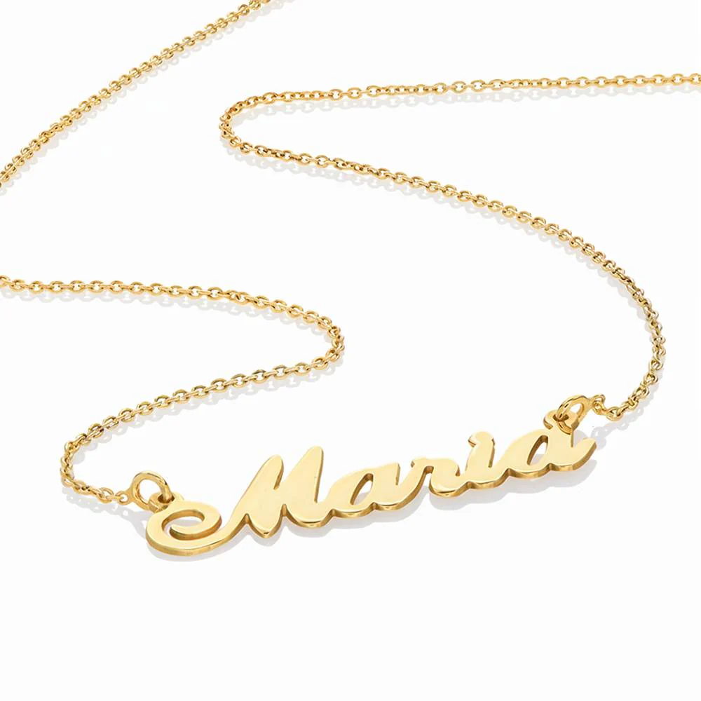 Hollywood Small Name Necklace in Gold Plating - Image 3
