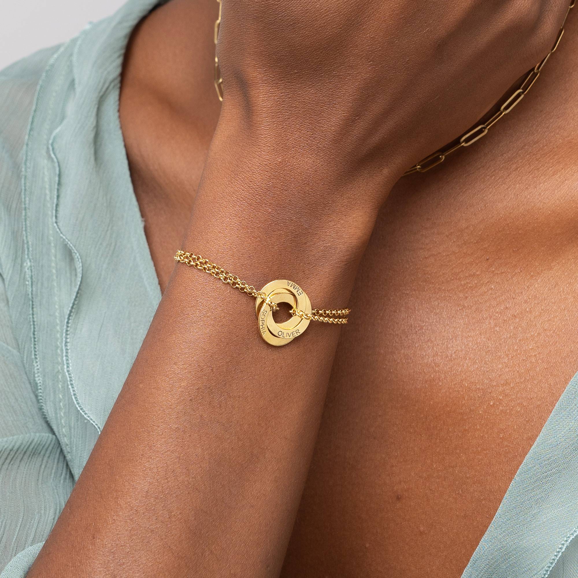 Lucy Russian Ring Bracelet in Gold Plating - Image 4