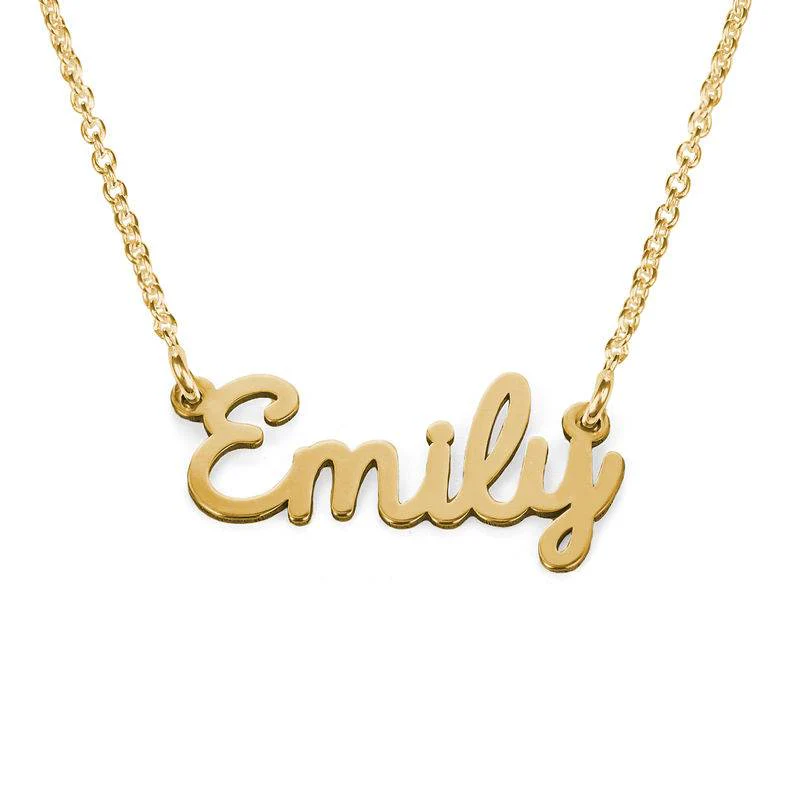 Cursive Name Necklace in Gold Plating - Image 3