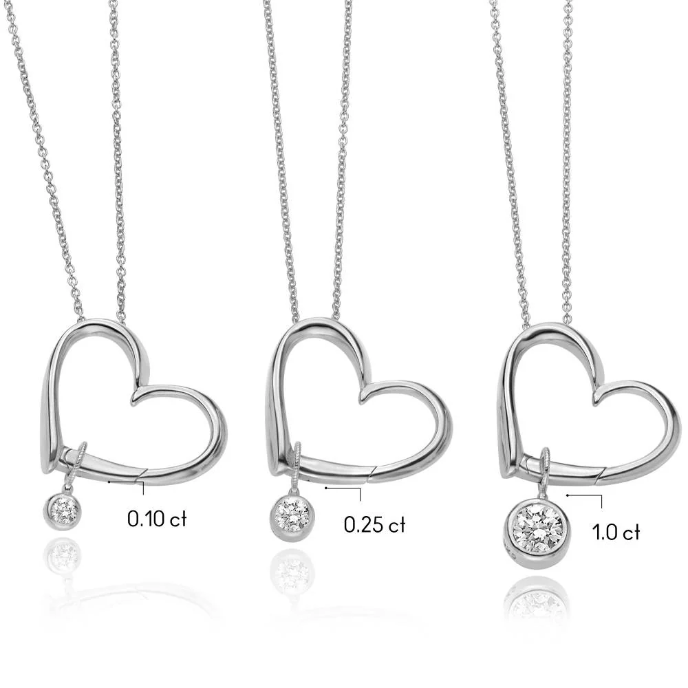 Delina Necklace with Drop Initials & 0.25CT Diamond in Silver - Image 6