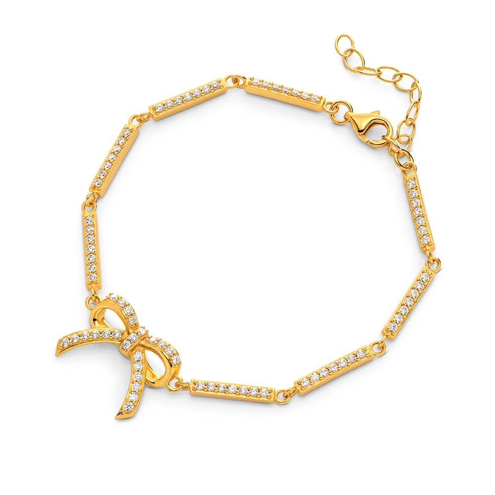 Shine Bright Bow Bracelet in Gold Plating